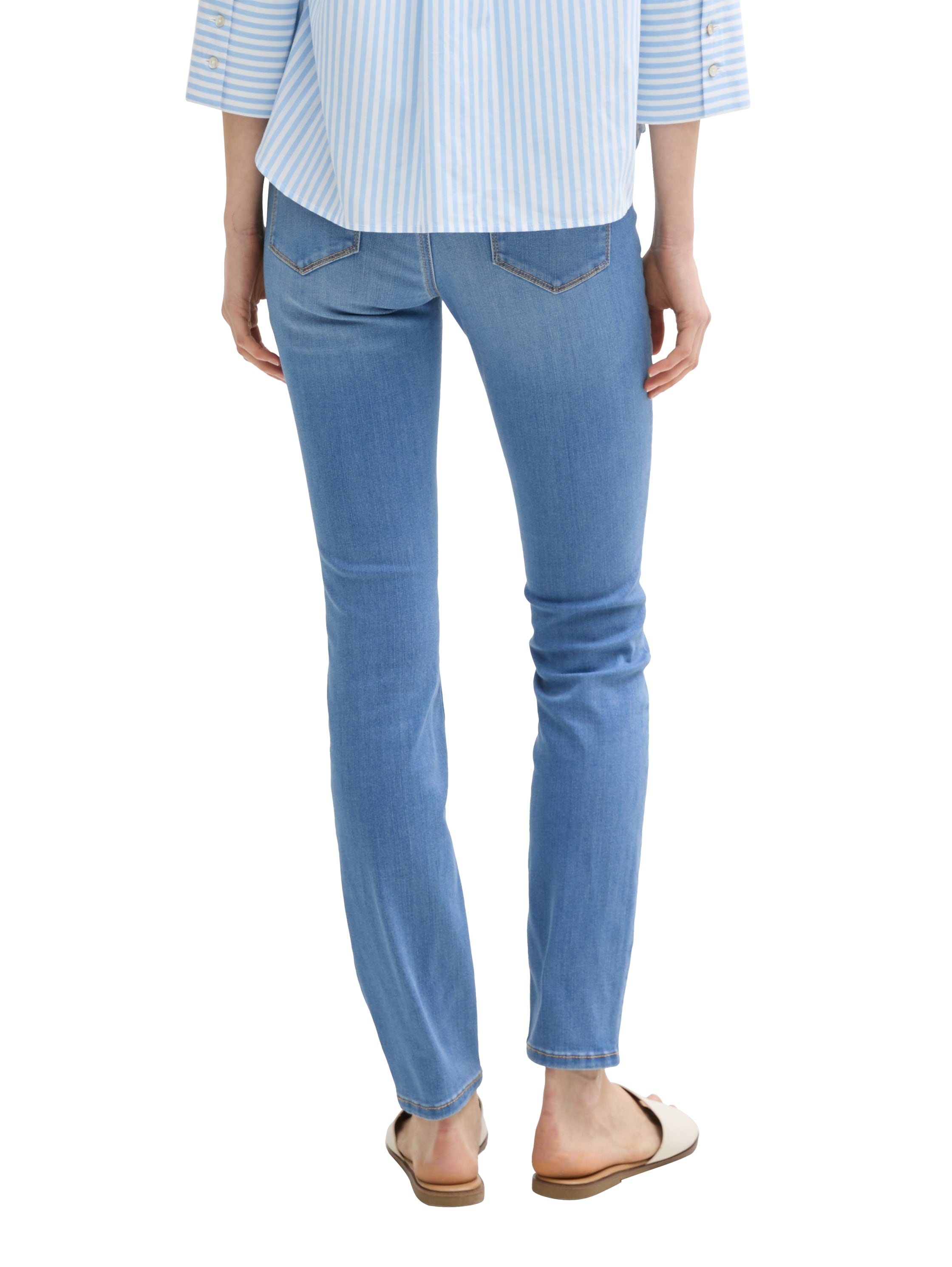 TOM TAILOR Skinny-fit-Jeans in blauer Waschung