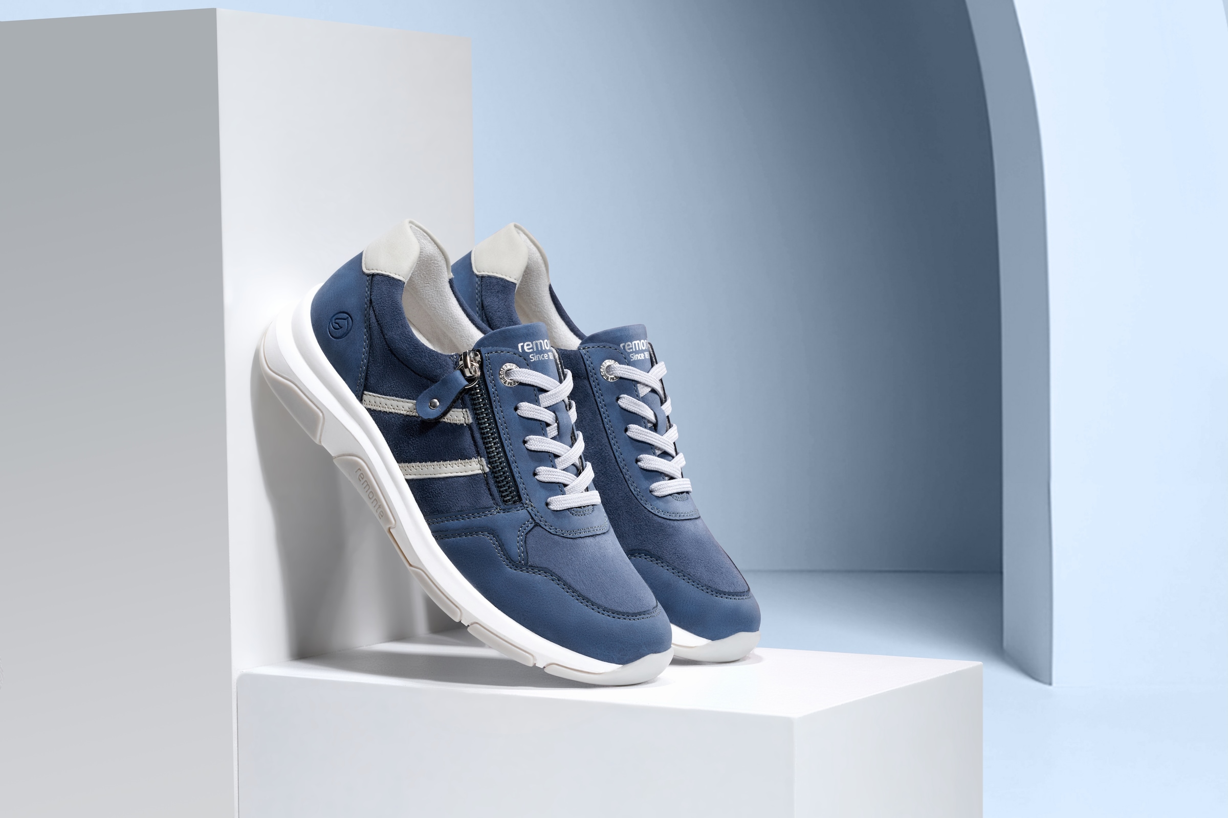 Remonte Baskets compensées  , Freizeitschuh, Halbschuh, Schnürschuh in veganer Verarbeitung