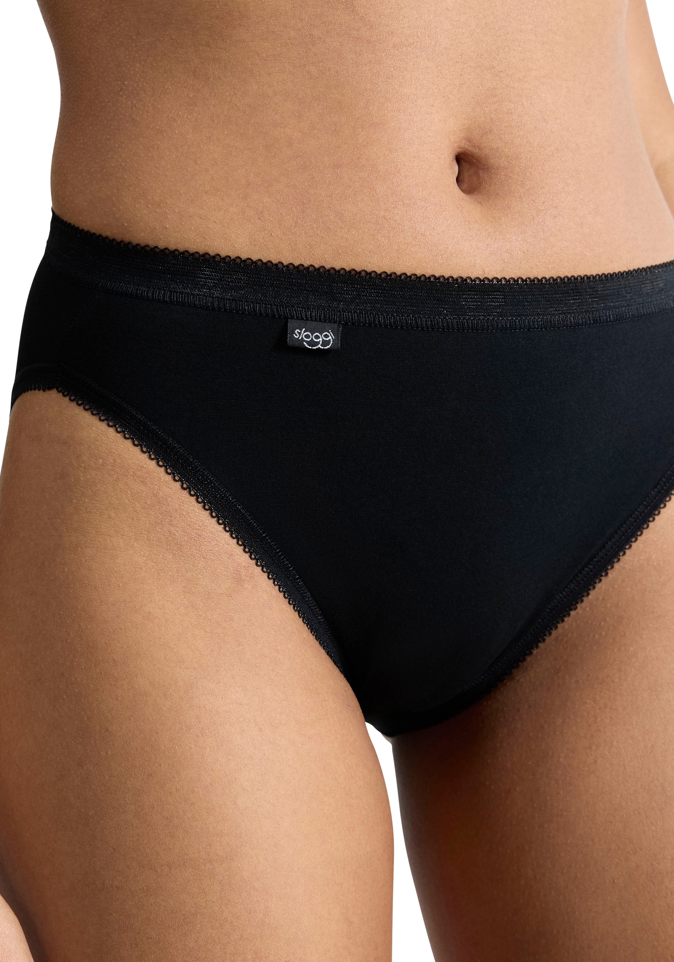 sloggi Culotte haute »Basic+« 4er Pack,  weich, Baumwollmix, Multipack, elastisch