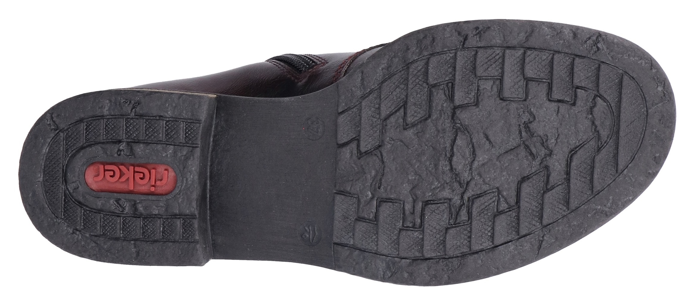 Rieker Schnürstiefelette  Schnürboots, Blockabsatz, mit Reissverschluss für leichtes Anziehen