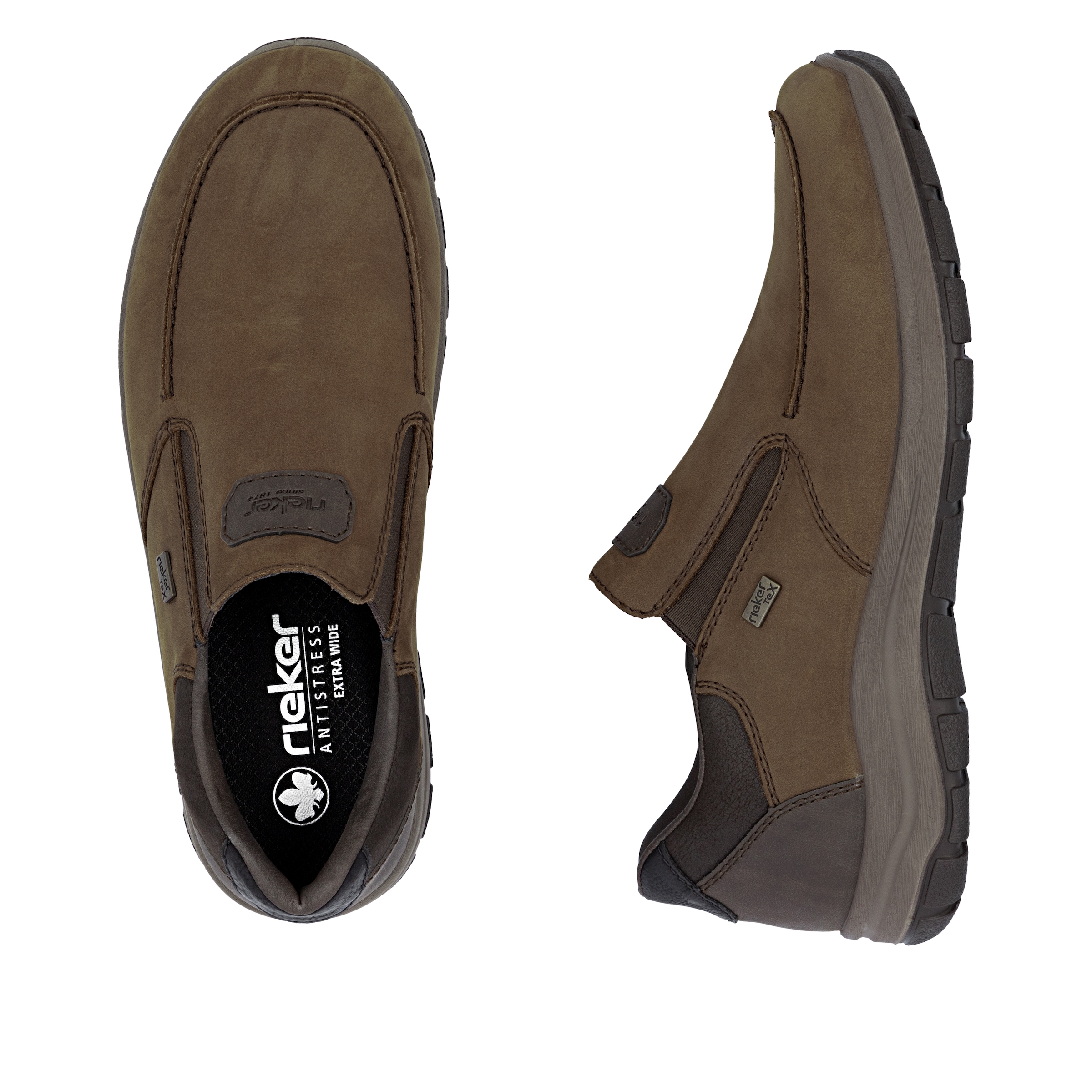 Rieker Slipper  chaussure basse, sneaker slip-on avec membrane riekerTEX, largeur confortable