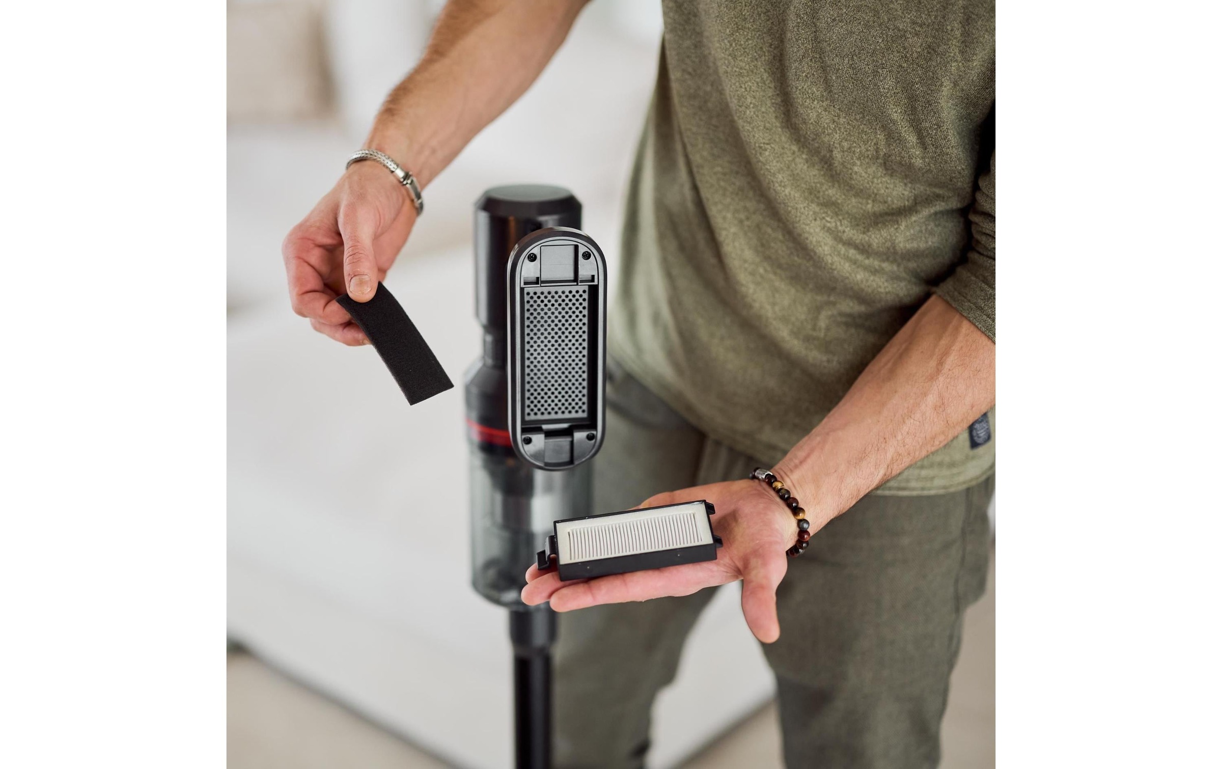   Aspirateur à main et à manche sans fil »Ecofort ecoQ CleanVac Pro Animal«