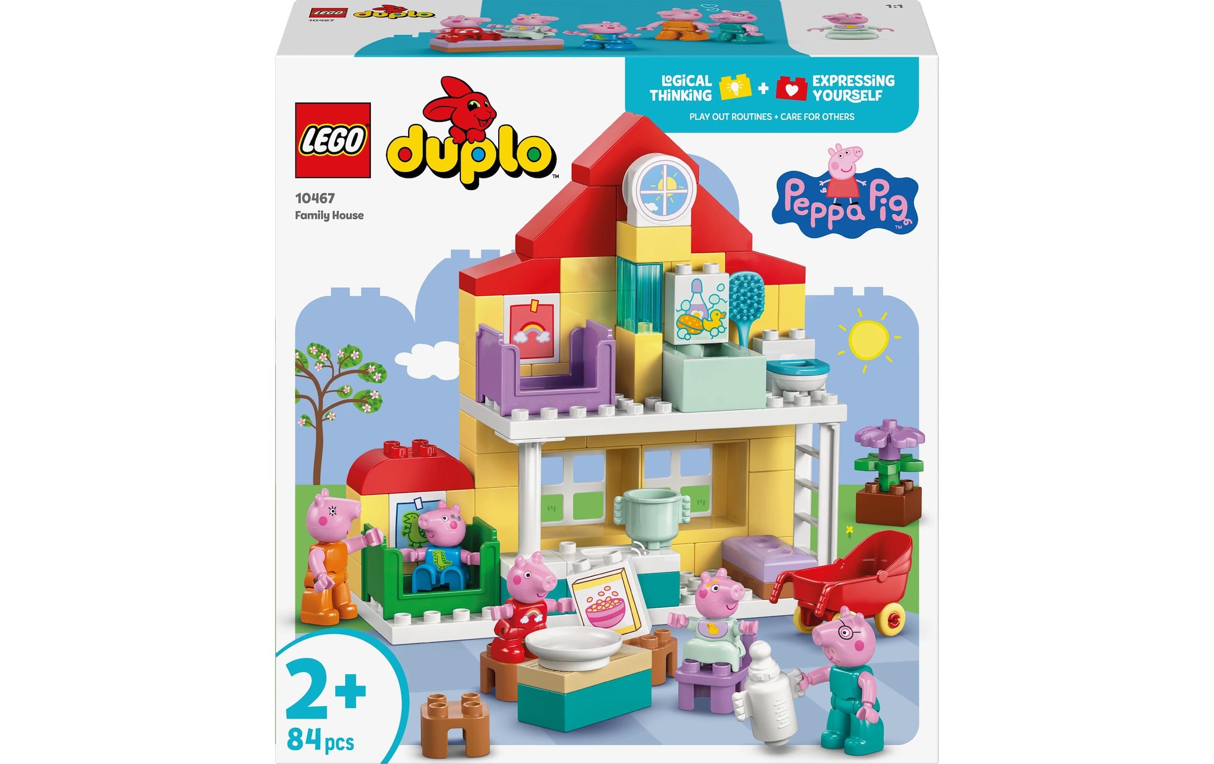 LEGO® Konstruktionsspielsteine »Familienhaus (10467), LEGO DUPLO Peppa Pig«