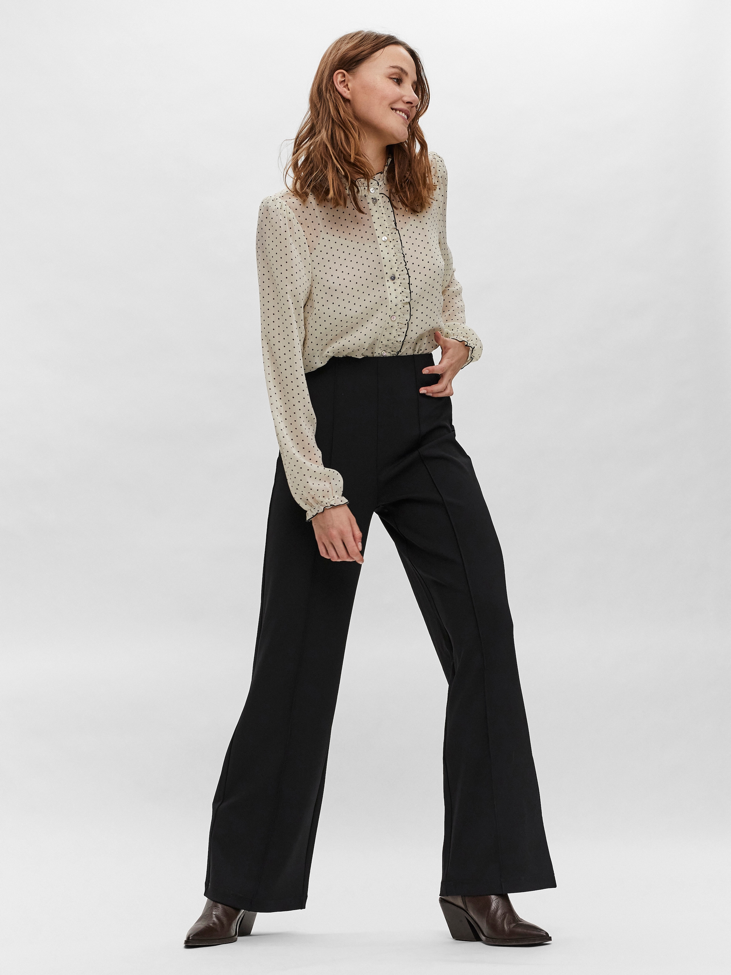 Vero Moda Pantalon à enfiler »VMBECKY HR WIDE PULL ON PANT«
