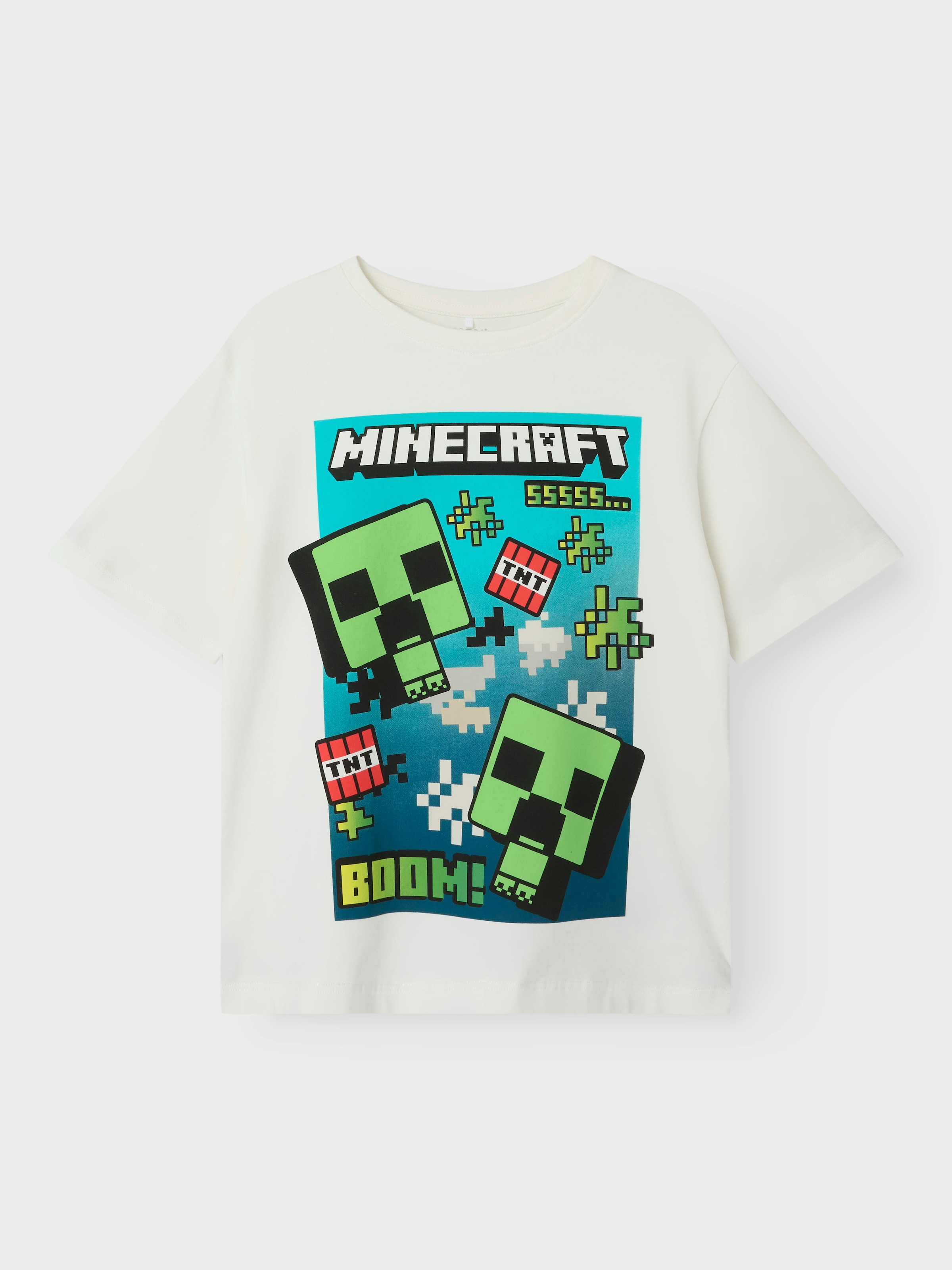 Name It T-shirt »NKMMUS für Jungen mit Minecraft-Print und elastischem Bund« regular fit, Jersey, Rundhals, Print