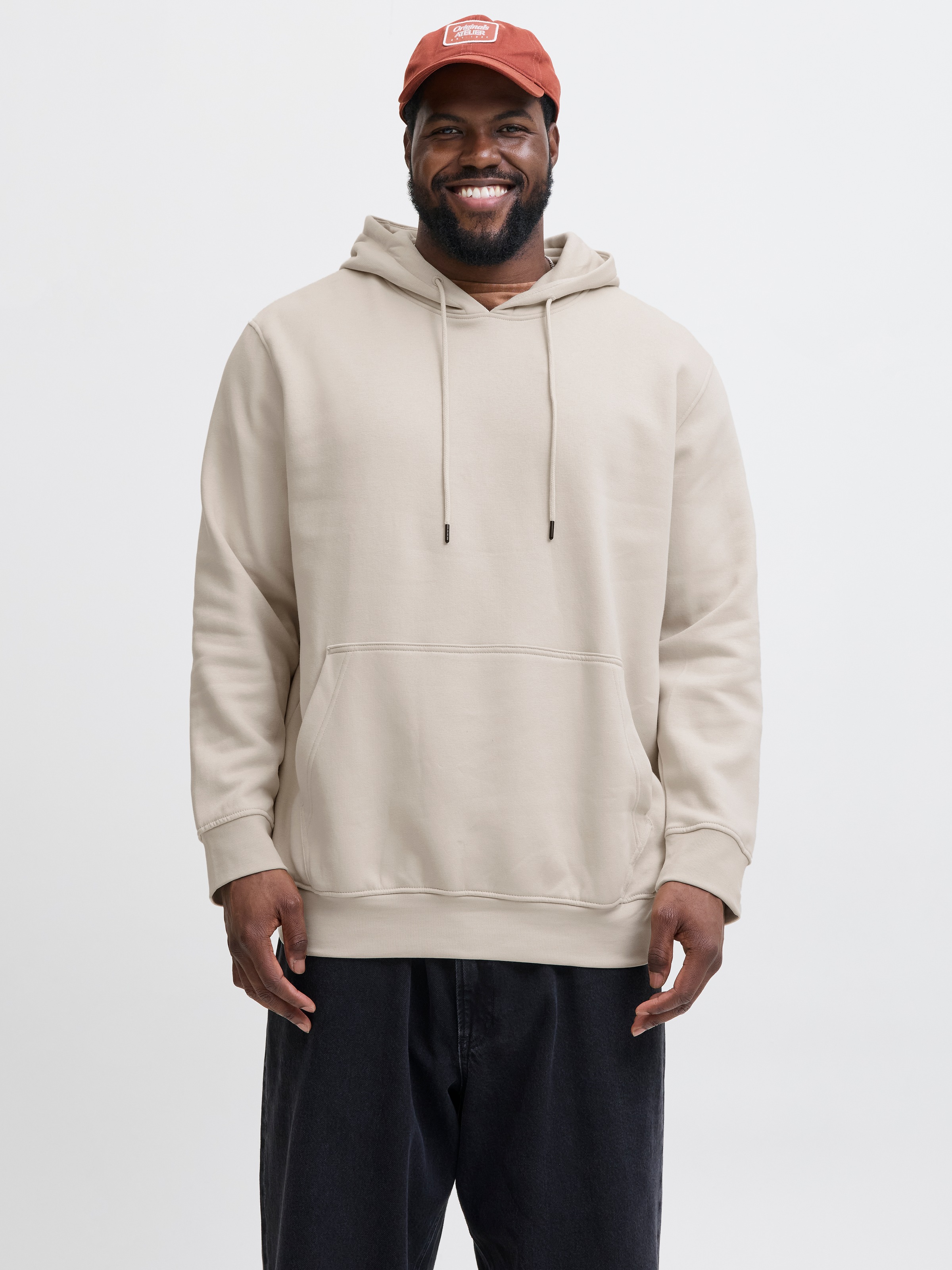Jack & Jones PlusSize Kapuzensweatshirt »JJESOHO SWEAT HOOD NOOS PLS« mit Logobranding