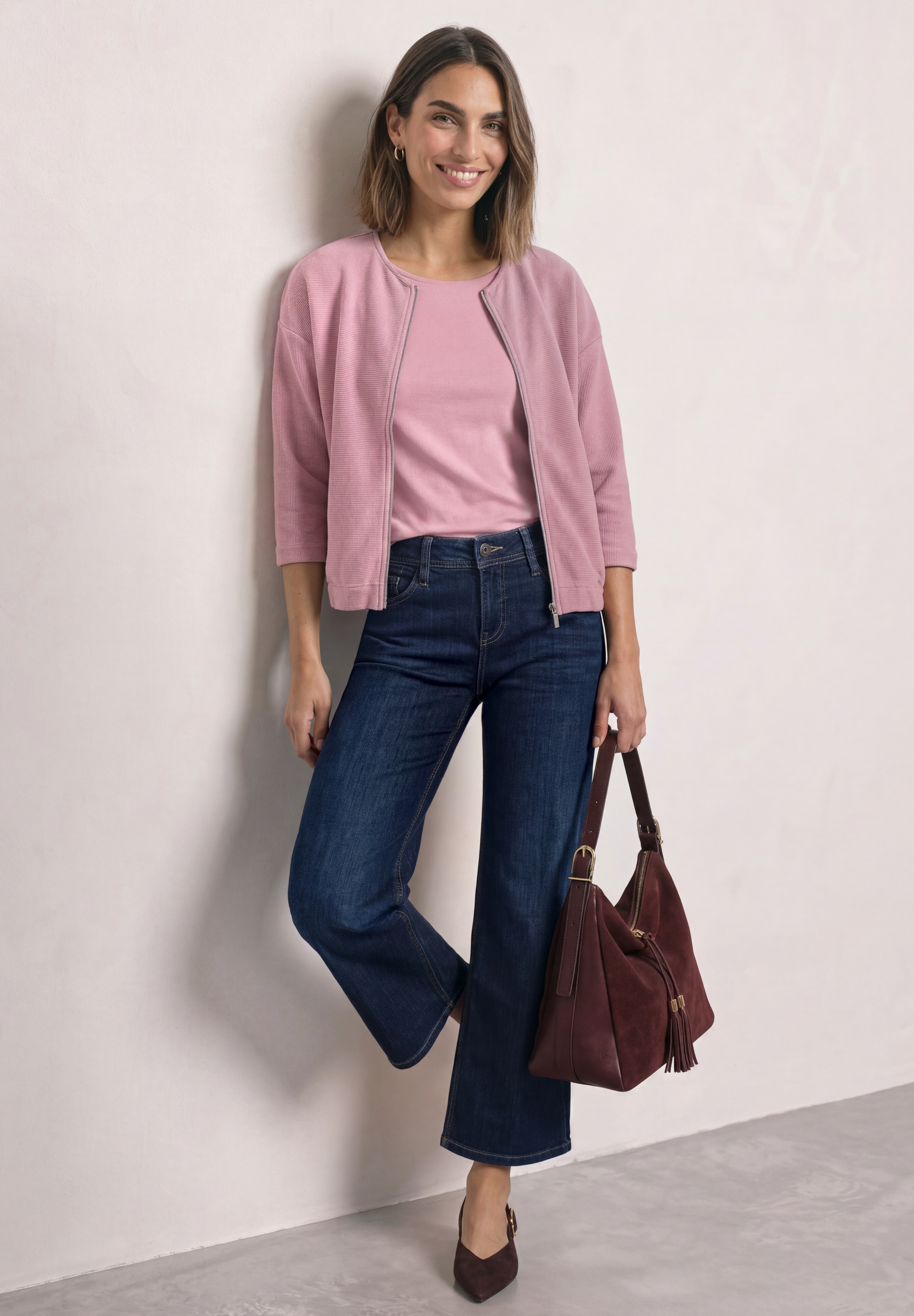 STREET ONE Blouson ohne Kapuze mit Rundhals in Cord-Optik