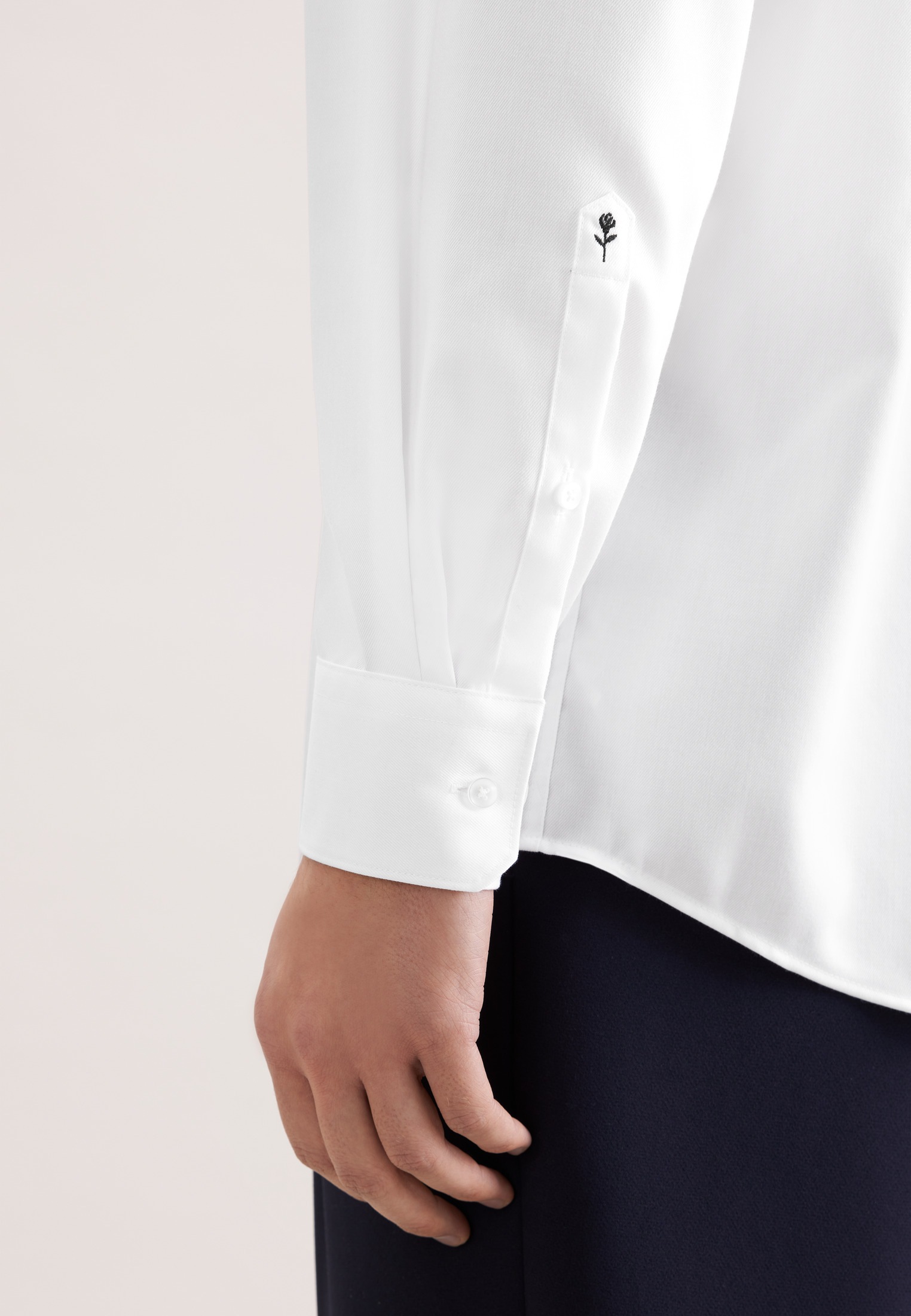 seidensticker Chemise d'affaires »Schwarze Rose« Col Kent uni Comfort 1/1