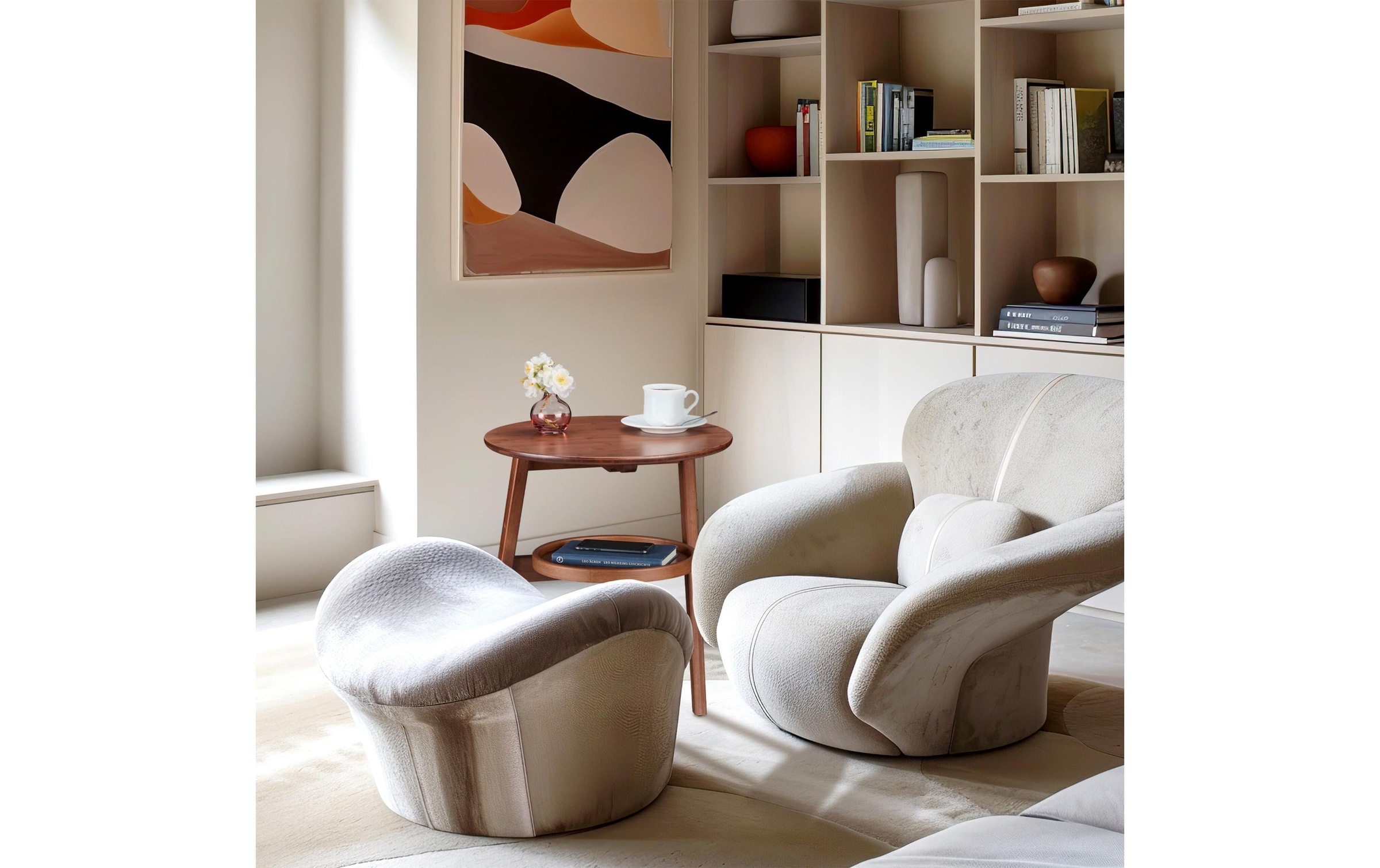 relaxdays Beistelltisch »2 Ablagen 60 x 47 cm«