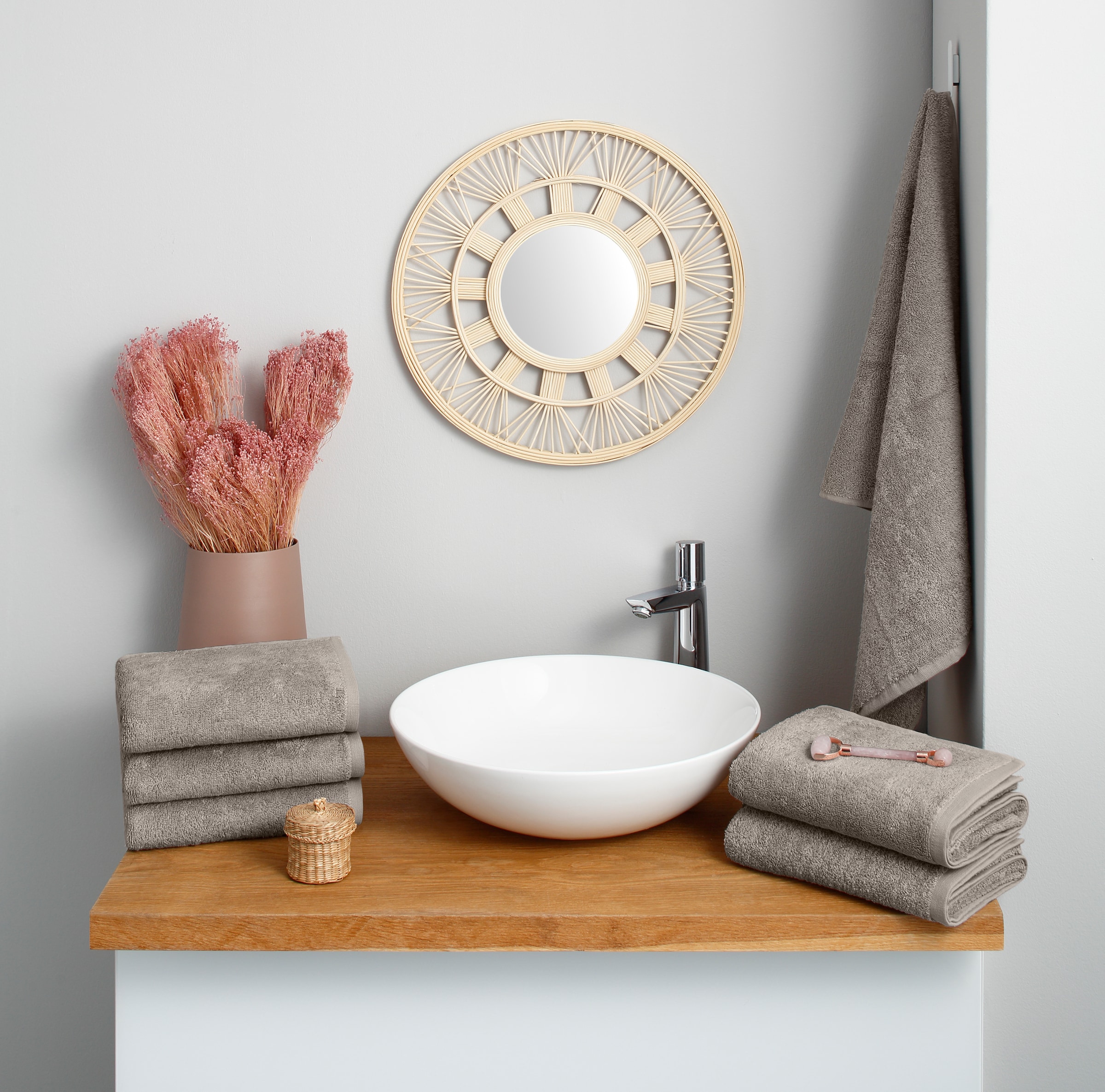 GOODproduct Handtücher »Handtuch Merida, als Set und Serie erhältlich, 6 Handtücher 50x100 cm« kuschelig weich, einfarbig, 100% Baumwolle