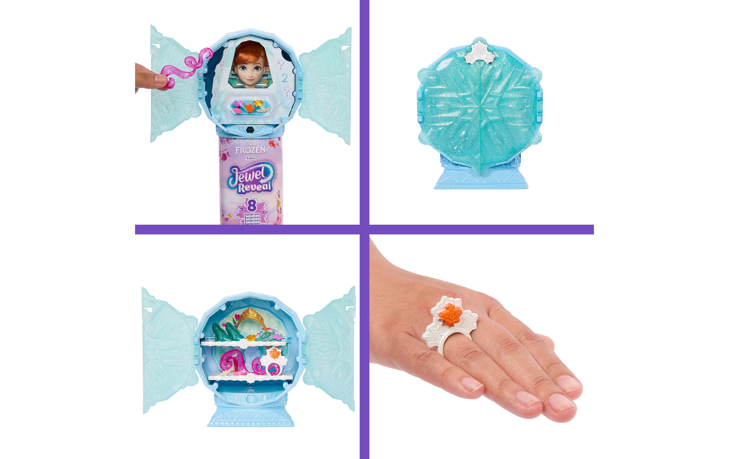 Disney Frozen Anziehpuppe »Disney Die Eiskönigin, Juwel Reveal Anna«