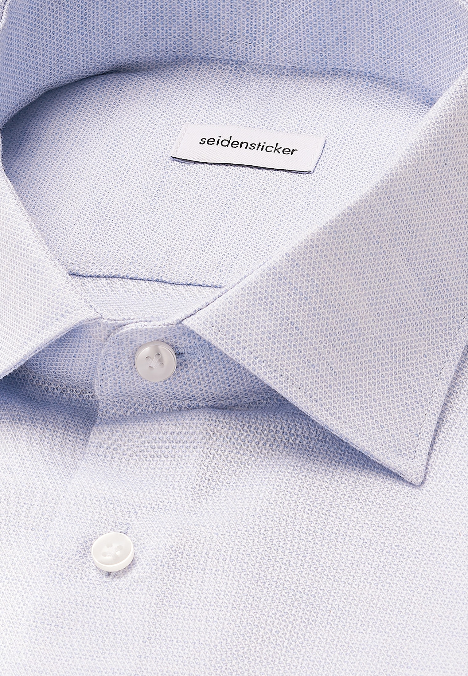 seidensticker Flanellhemd »Schwarze Rose« Slim 1/1 Kentkragen Struktur