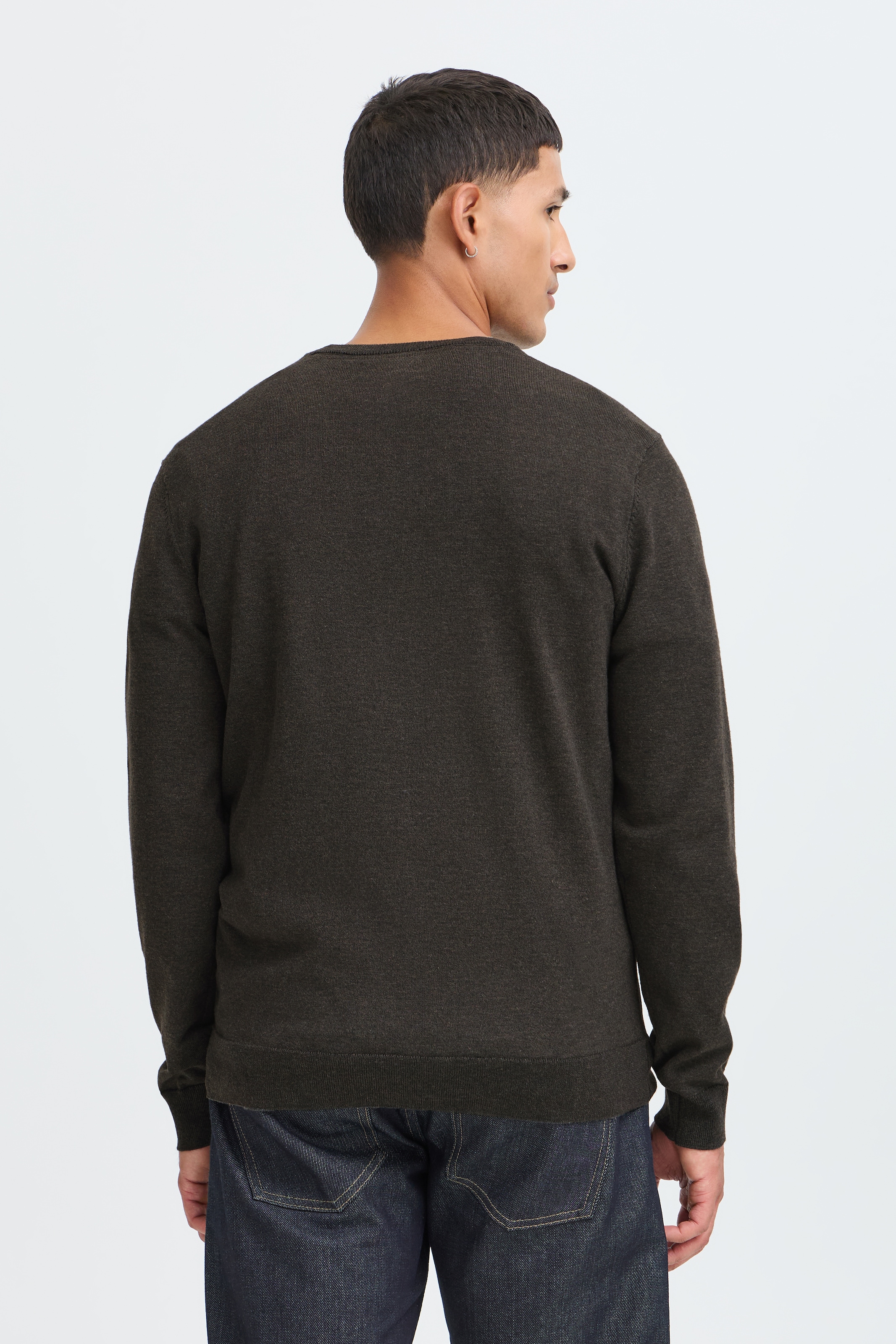 Blend Rundhalspullover »Pullover« Kunstfaser,