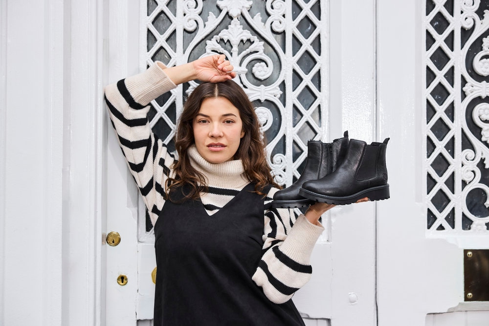 Rieker Chelseaboots  Schlupfboots, Stiefelette, Blockabsatz, mit kuscheligem Warmfutter