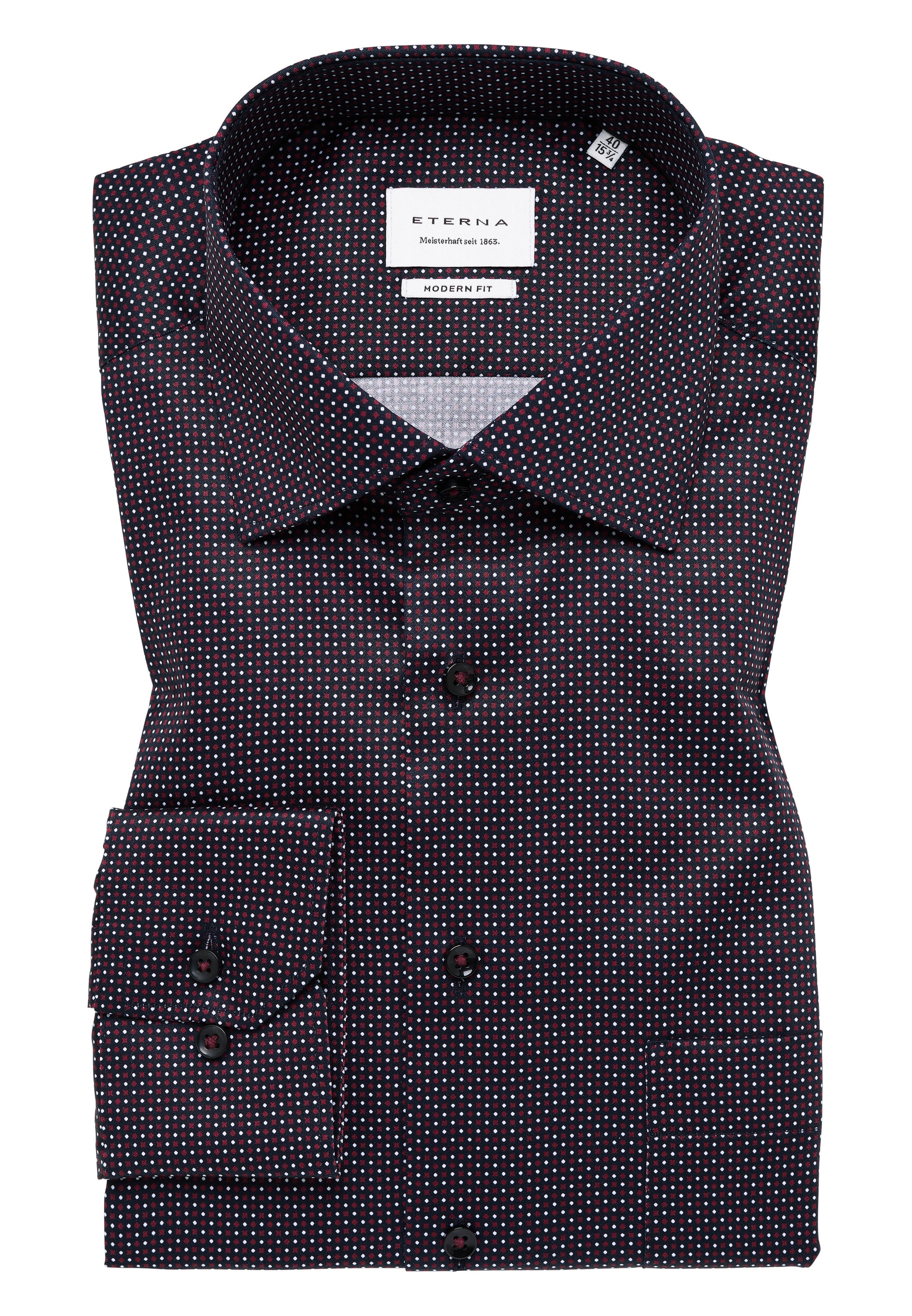 Eterna Langarmhemd »MODERN FIT« NON IRON (bügelfrei)