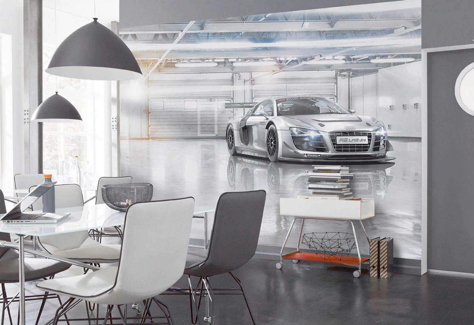 Komar Papier peint photo »Audi R8 Le Mans - Grösse 368 x 254 cm« imprimé Wohnzimmer, Schlafzimmer