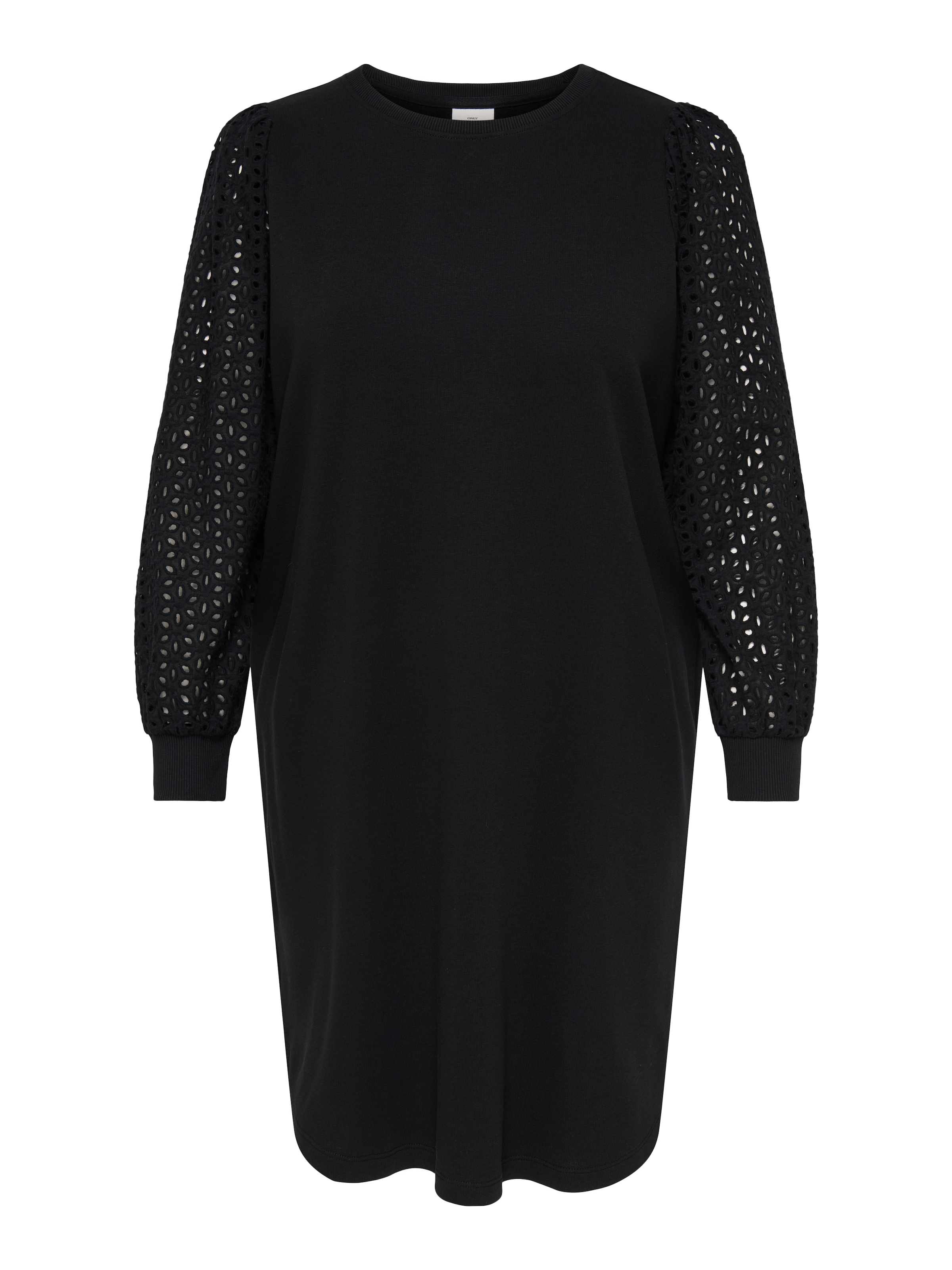 ONLY CARMAKOMA Midikleid »CARDONNA L/S MIX O-NECK MIDI DRESS JRS« Baumwollmischung