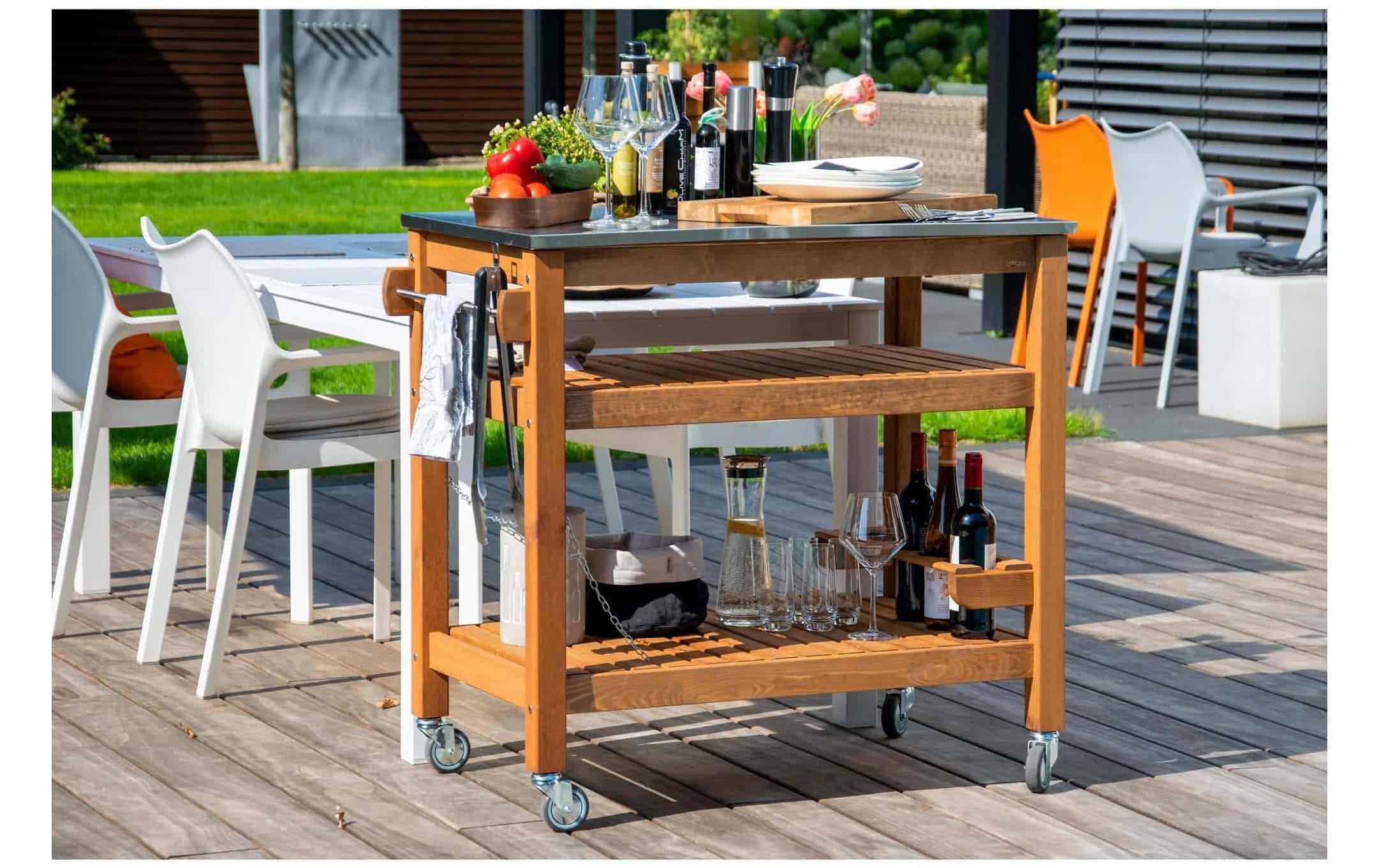 dobar Chariot à roulettes »Rollbarer Beistellwagen« Vielseitiger Multifunktionswagen