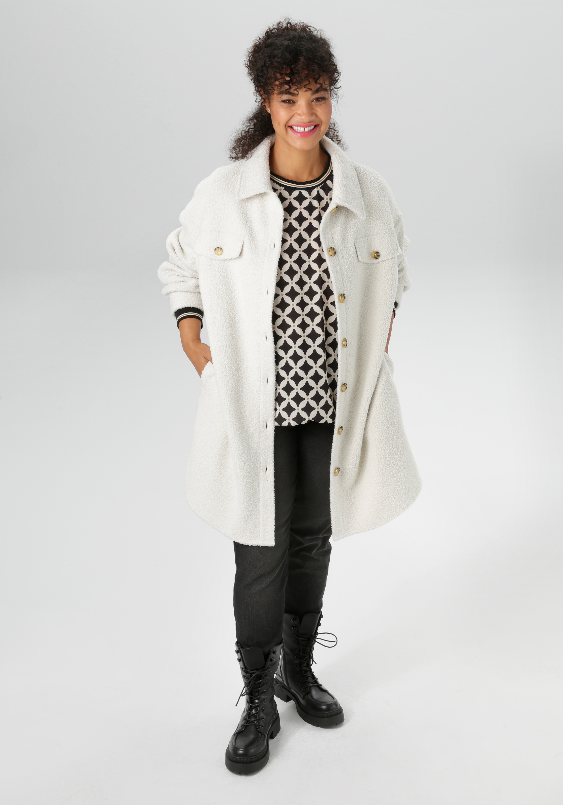 Aniston PLUS Fellimitatjacke in Plüsch Optik- NEUE KOLLEKTION