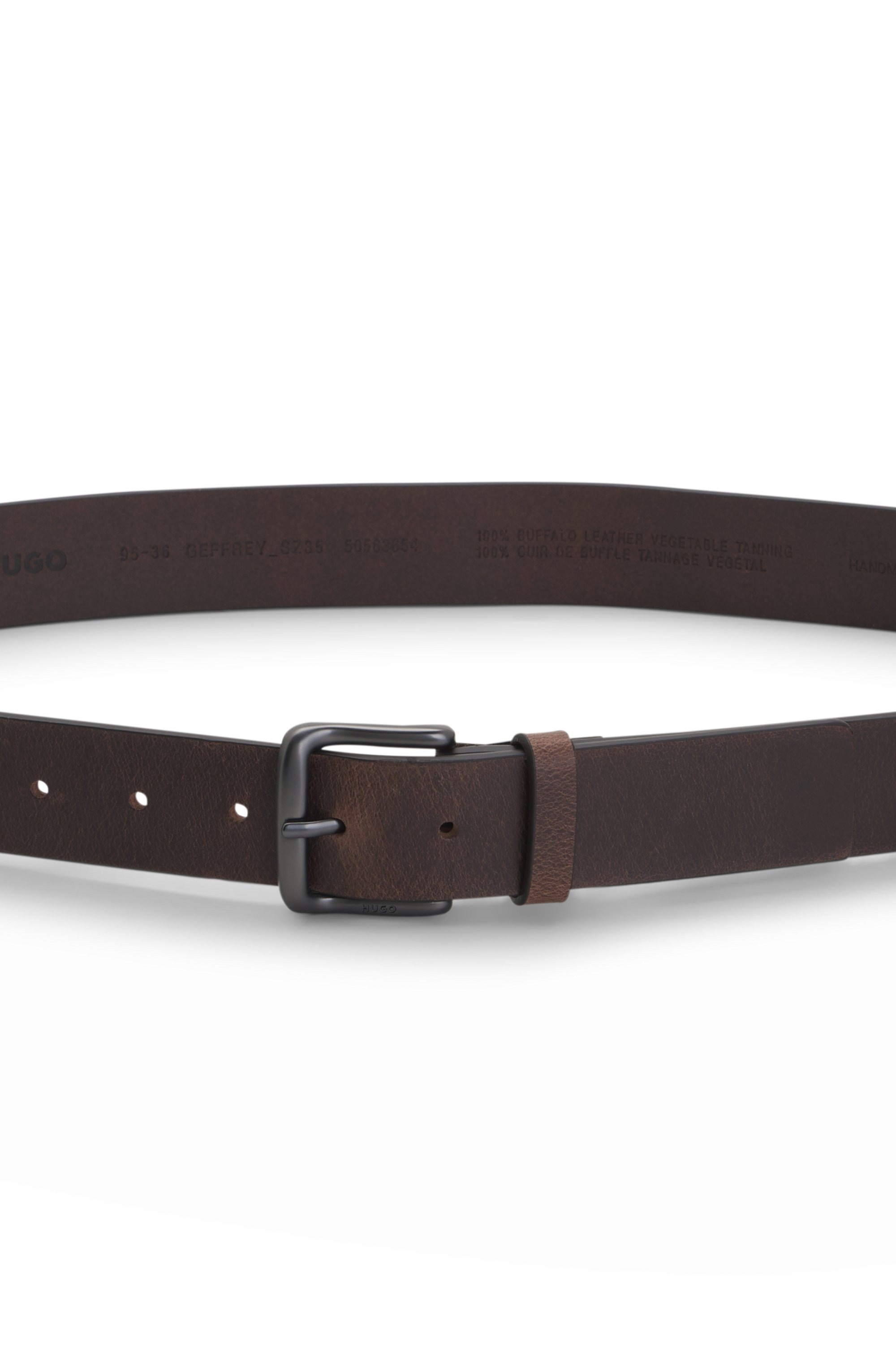 HUGO Ledergürtel »Geffrey Sz35« aus Büffelleder, MADE IN ITALY