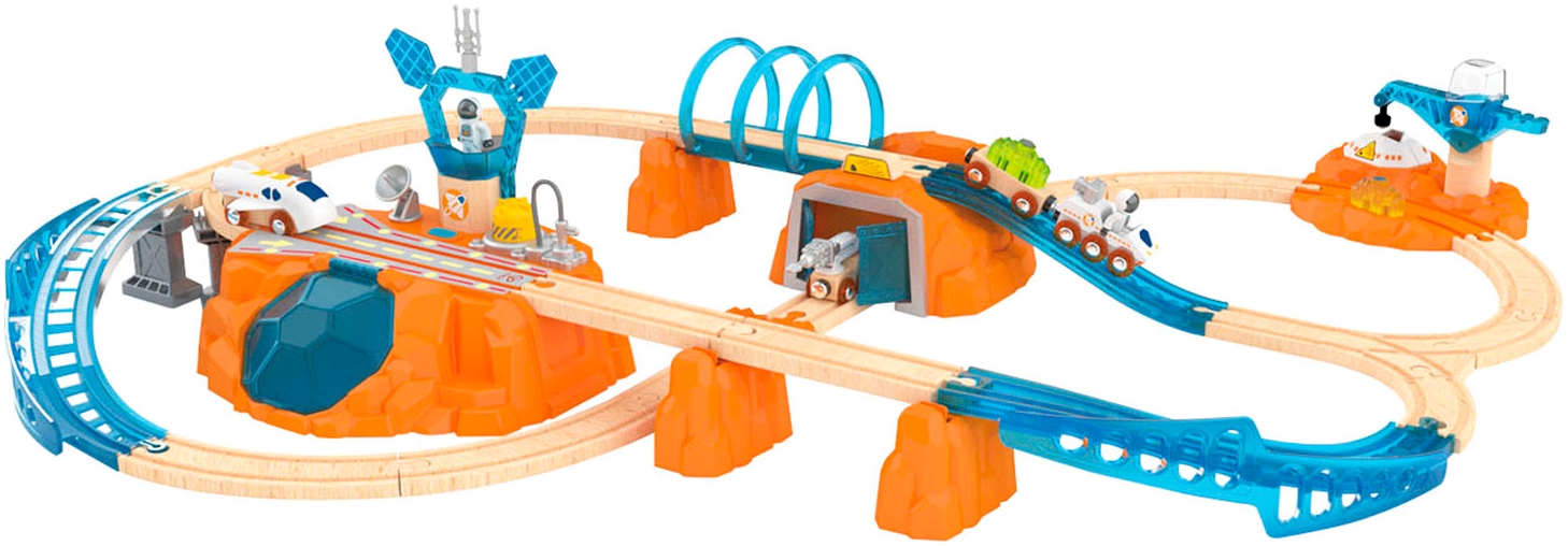 Hape Train jouet »Zugset - Mars-Erkundung« avec lumière et son