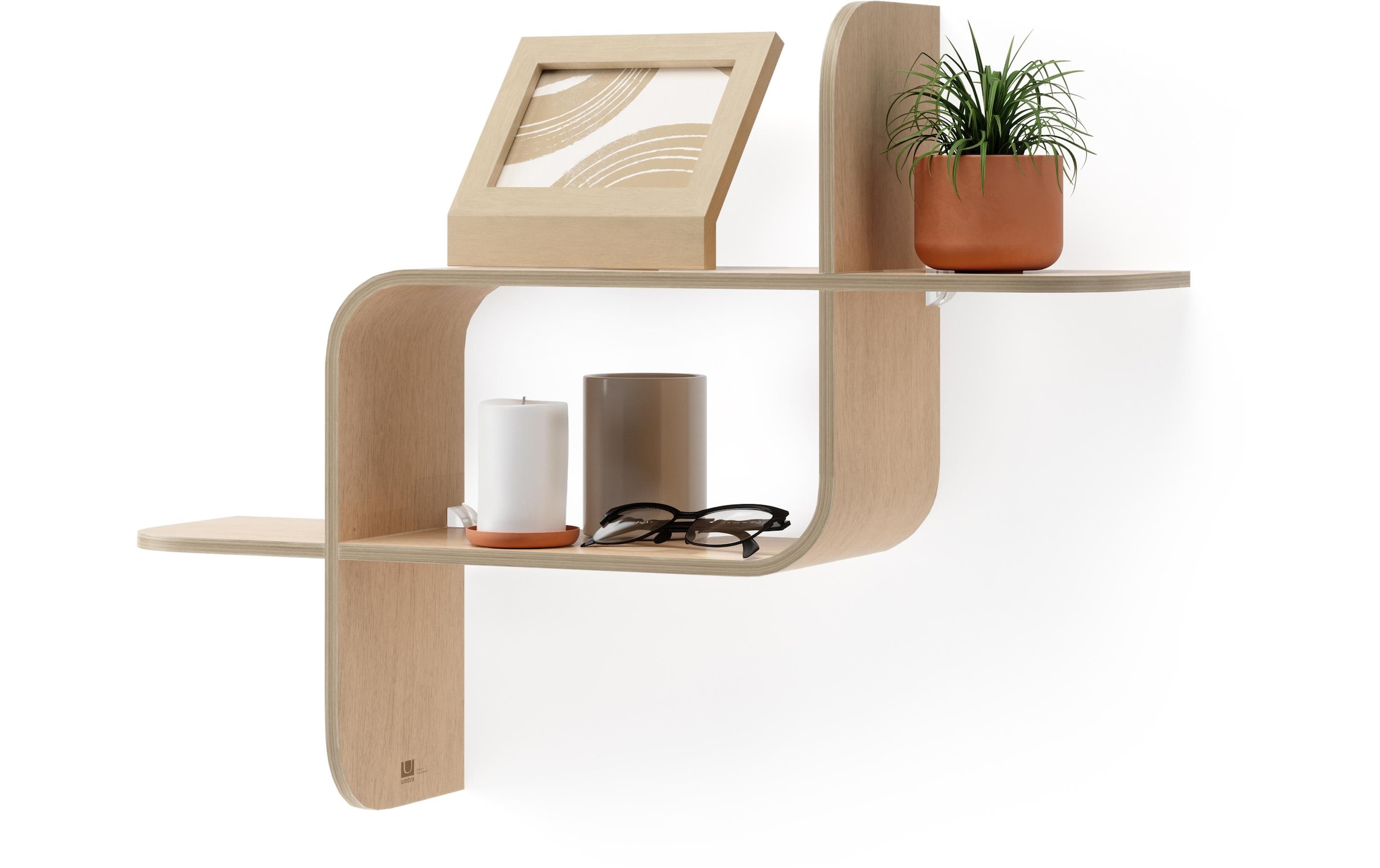 Umbra Wandregal »Montage, Natur«