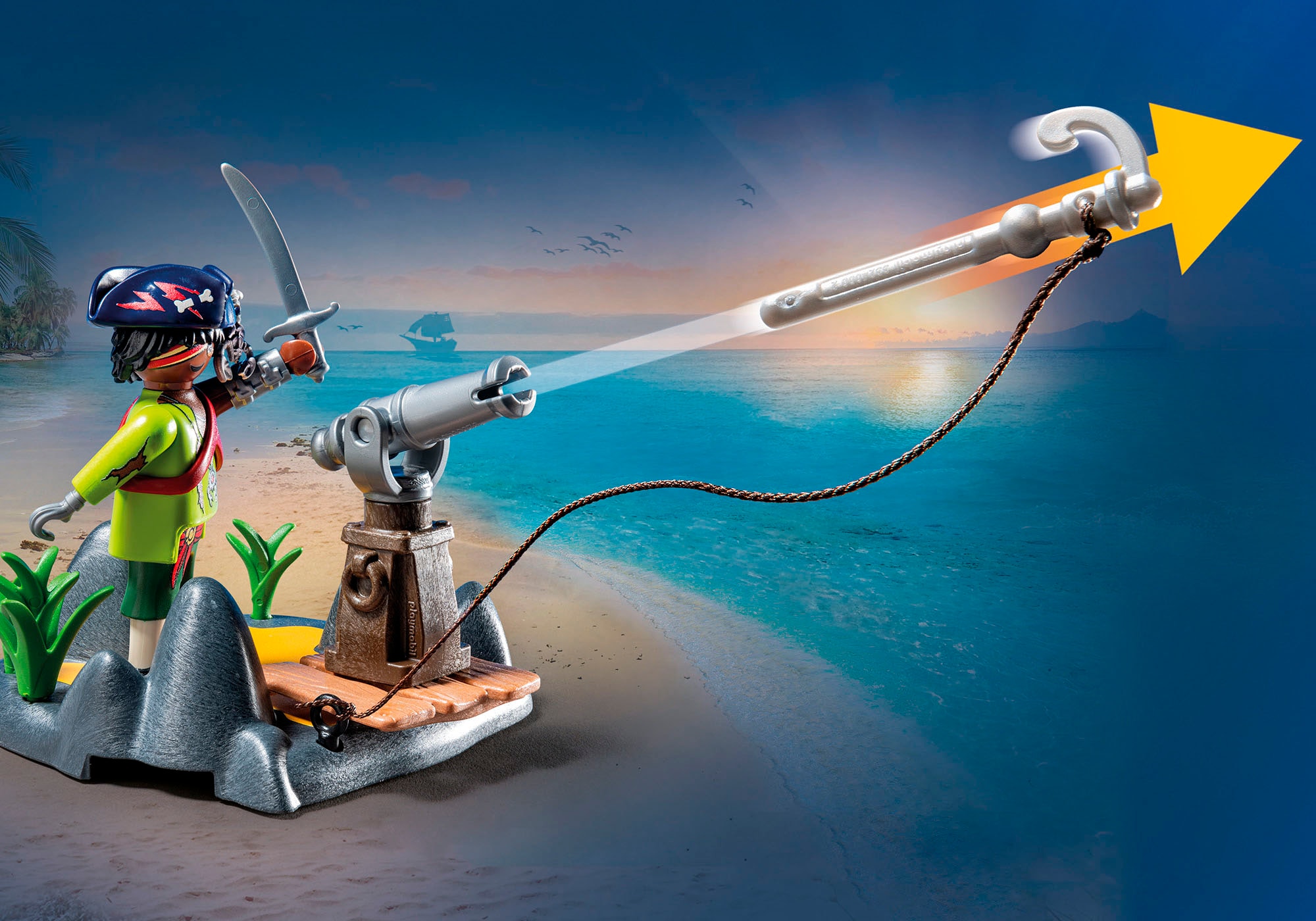 Playmobil® Jeu de construction »Kampf gegen die Riesenkrabbe (71532), Pirates« Made in Europe