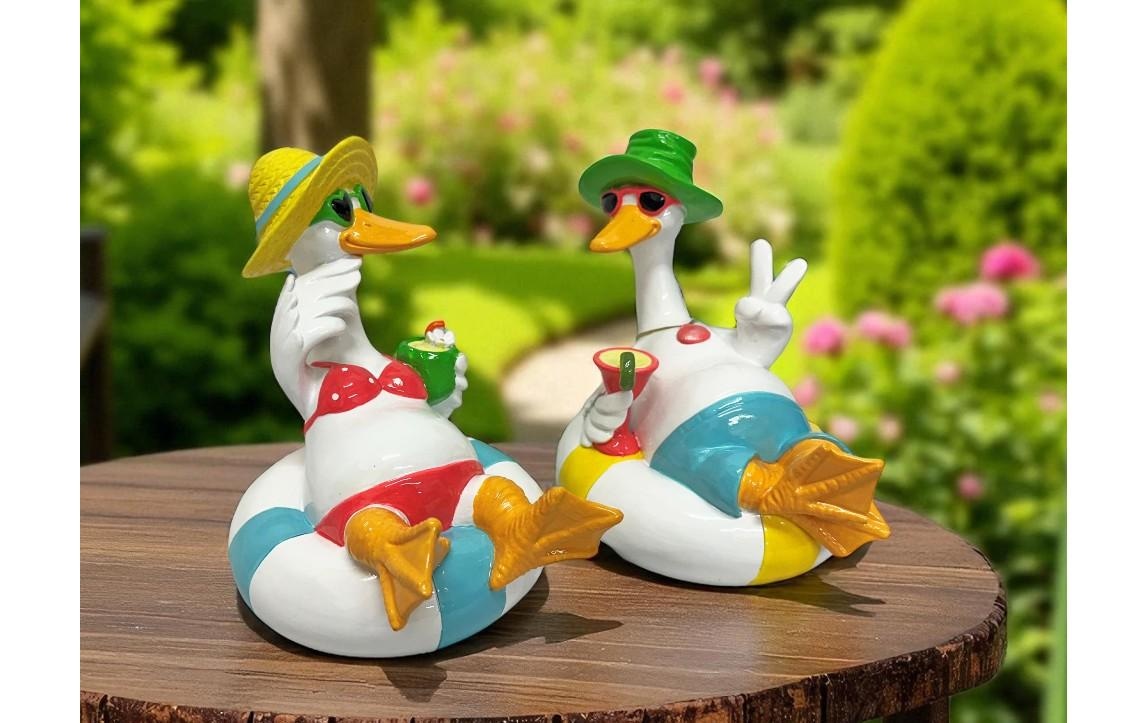   Figure de jardin »Dameco Ente «Beach» 2 Stück«