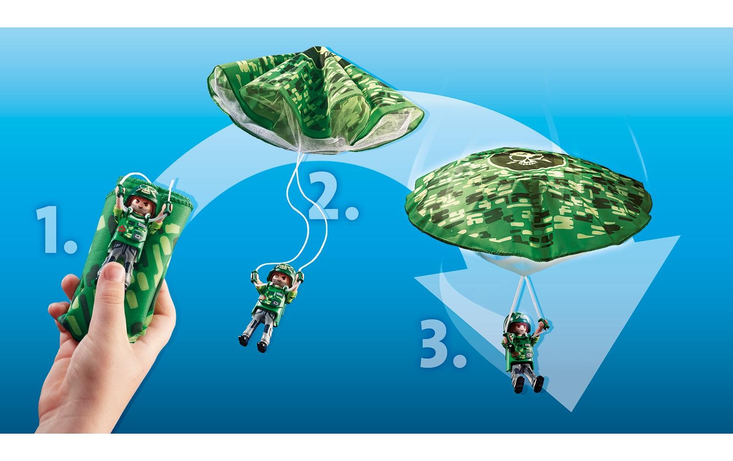 Playmobil® Briques de jeu »City Action Polizei-Hubschrauber:Fallschirm-Verfolgung 70569«