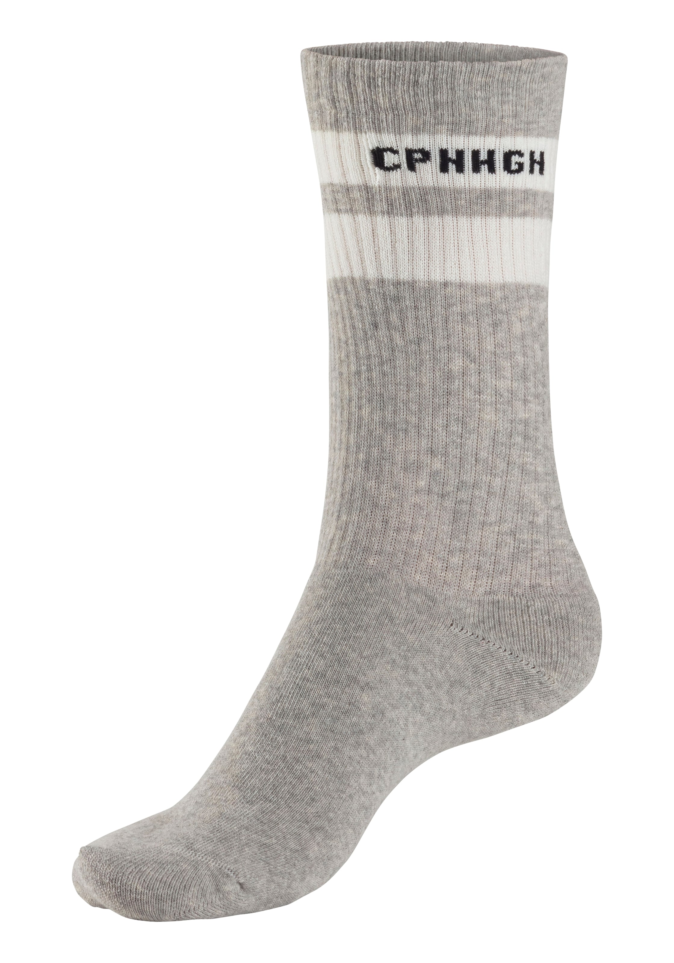 Copenhagen Studios Chaussettes de tennis Packung, 3 Couple tlg. mit Streifendesign und Vollfrottee