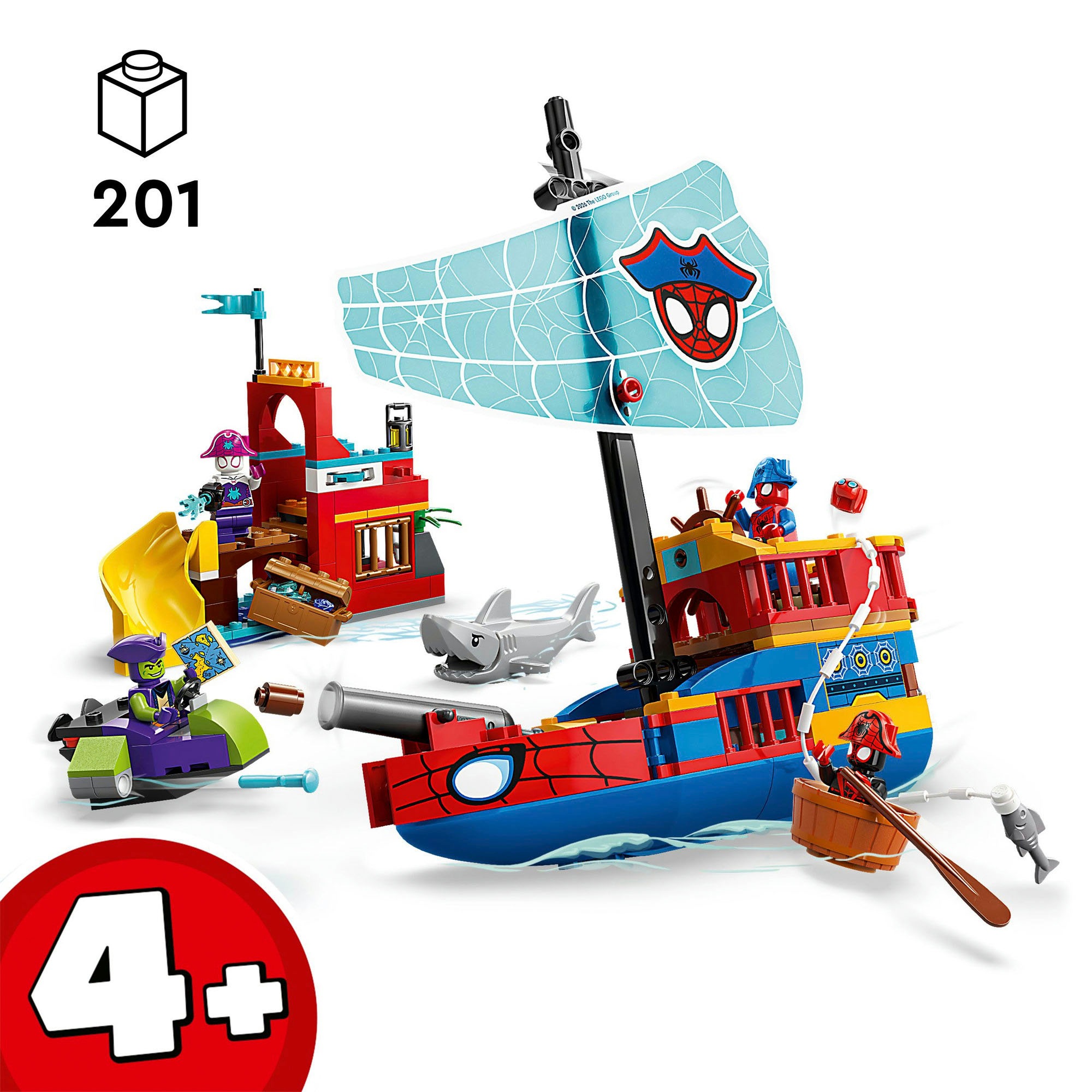 LEGO® Pions de construction »Piratenschiff von Spideys Team (11208), LEGO Spidey« Made in Europe
