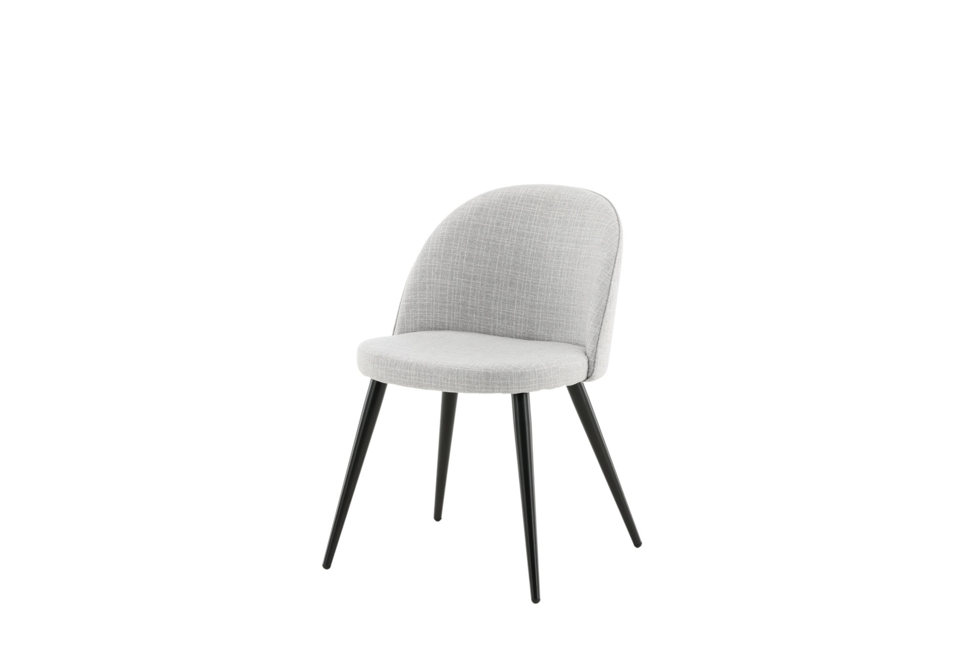 Venture Home Esszimmerstuhl »Velvet, 2er-Set Esszimmerstühle in Schwarz-Stoff, 150 kg belastbar« () 2 Stk.Polsterstuhl, Stoffbezug, Metallbeine, abgerundet, vielseitig