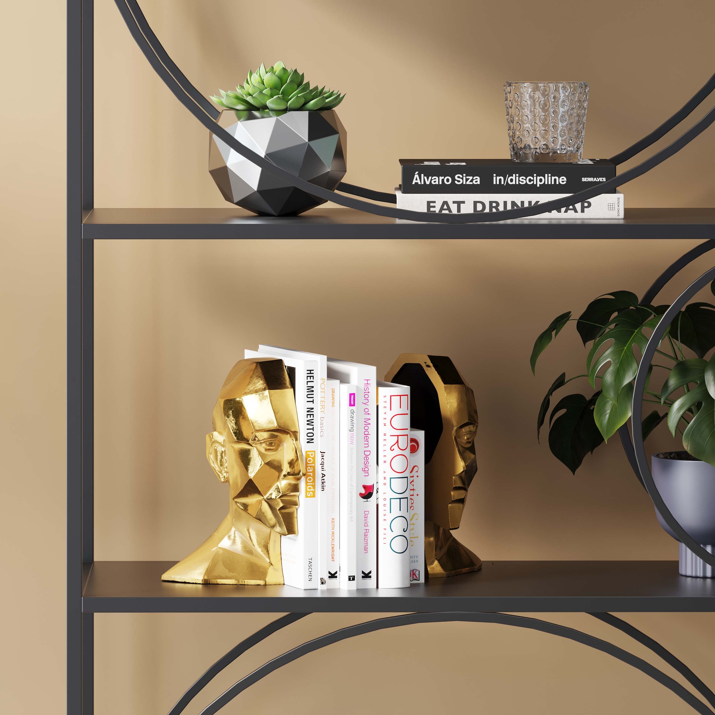 Kare Design Serre-livres »Face« aus Polyresin
