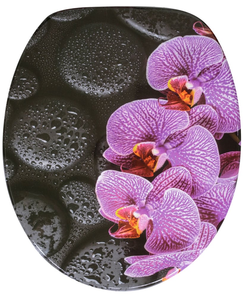 Sanilo Set d'accessoires de salle de bain »Madeira« bestehend aus WC-Sitz, Badteppich, Stöpsel, Seifenspender, WC-Bürste