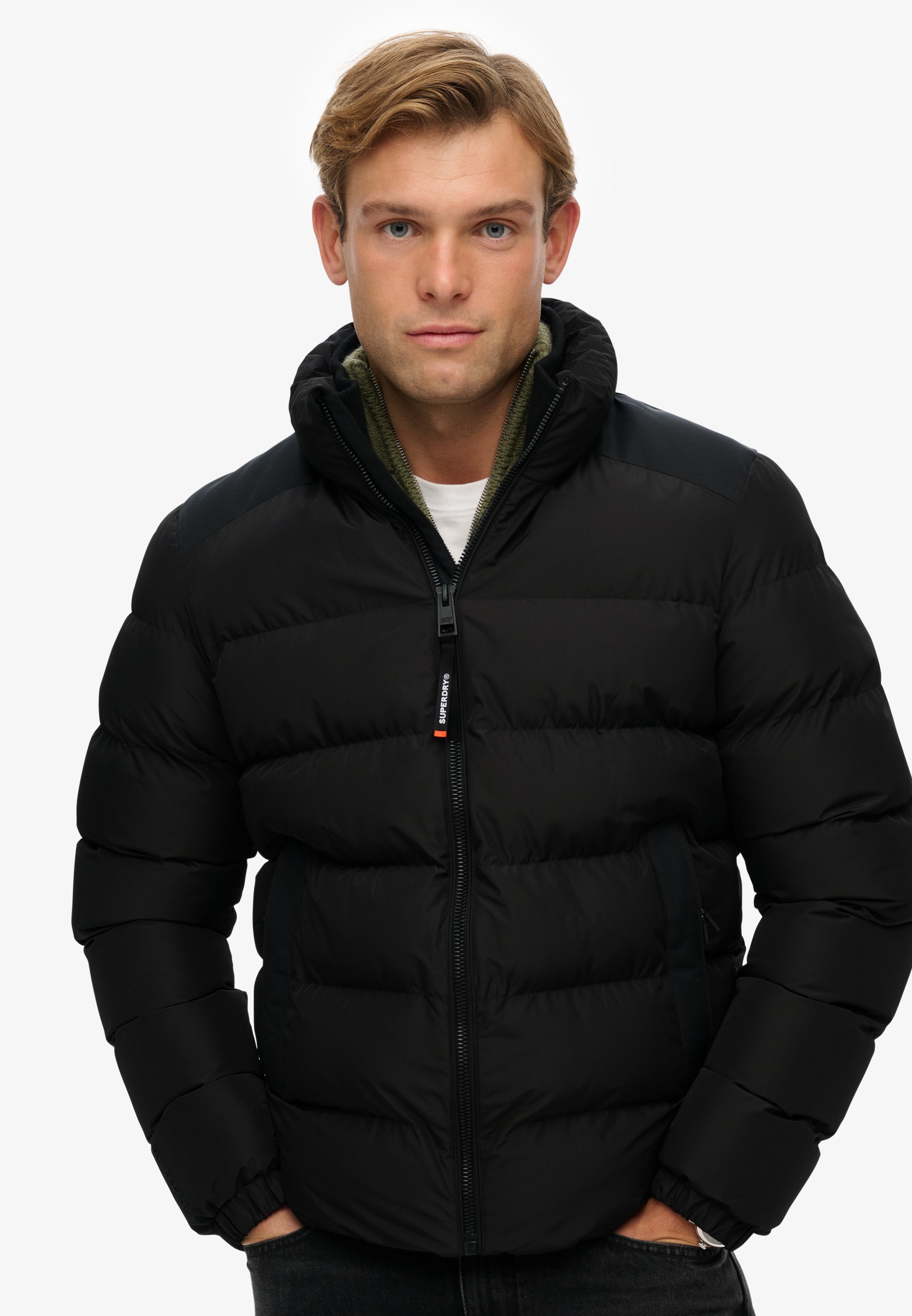 Superdry Veste matelassée »SPORTS PUFFER JACKET« ohne Kapuze