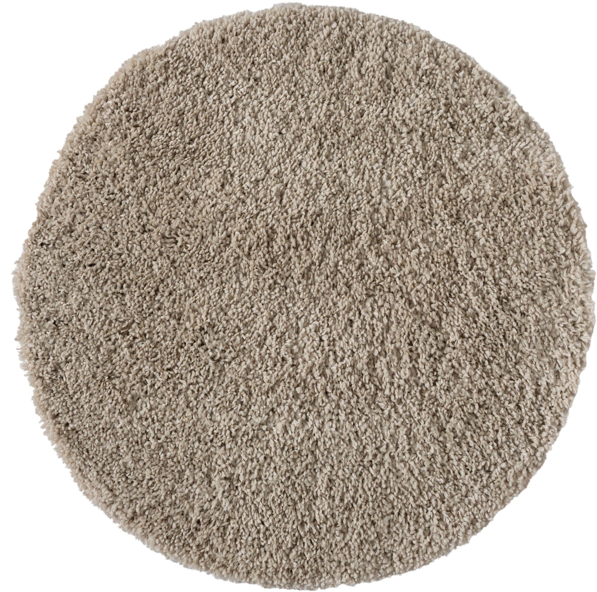 GOODproduct Tapis à poils longs »Banji« Rond 37 mm Höhe Uni Farben, weich und flauschig, auch als rechteckig erhältlich