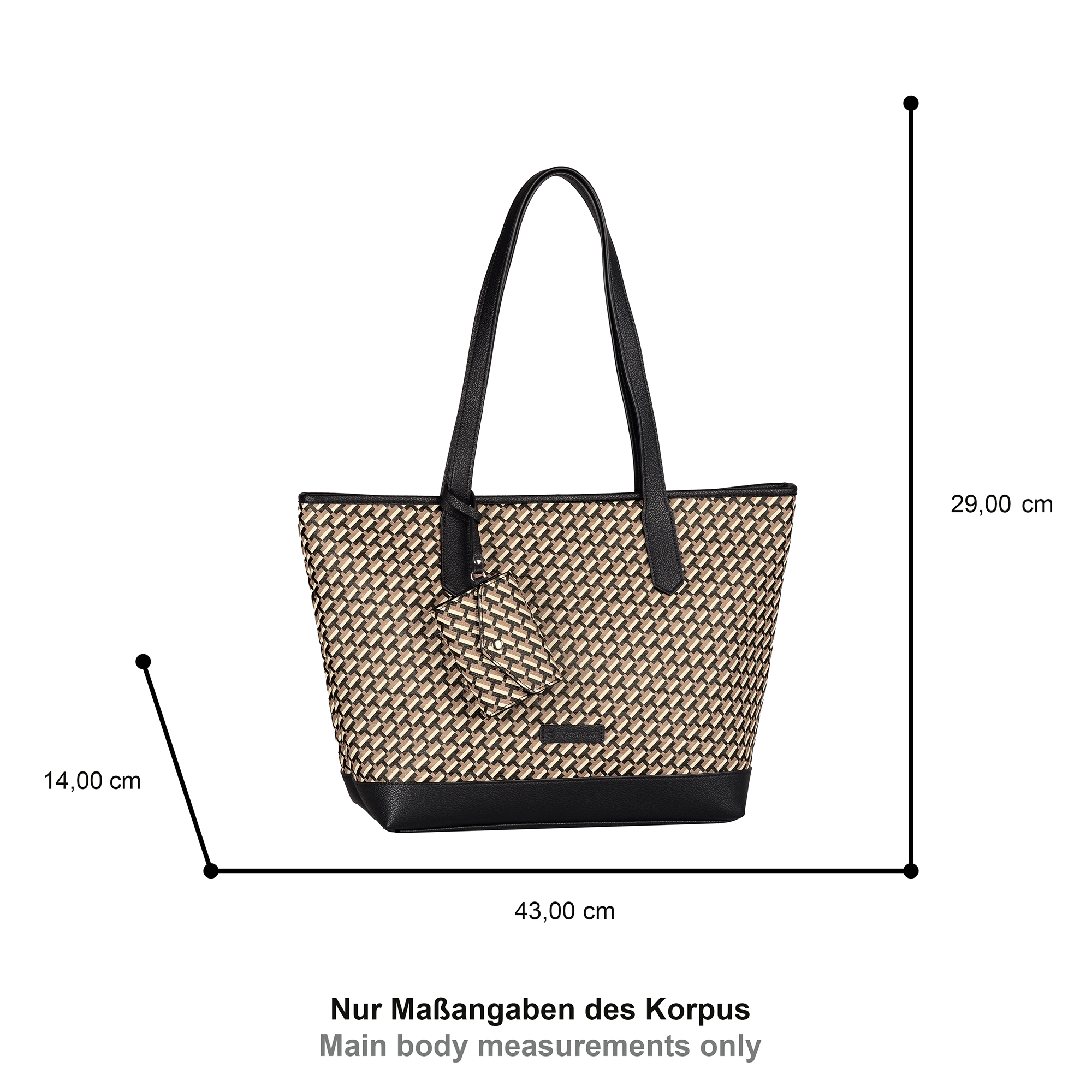TOM TAILOR Shopper »Xenia« mit raffiniert geometrischen "T" Print des Logos auf dem Taschenkörper