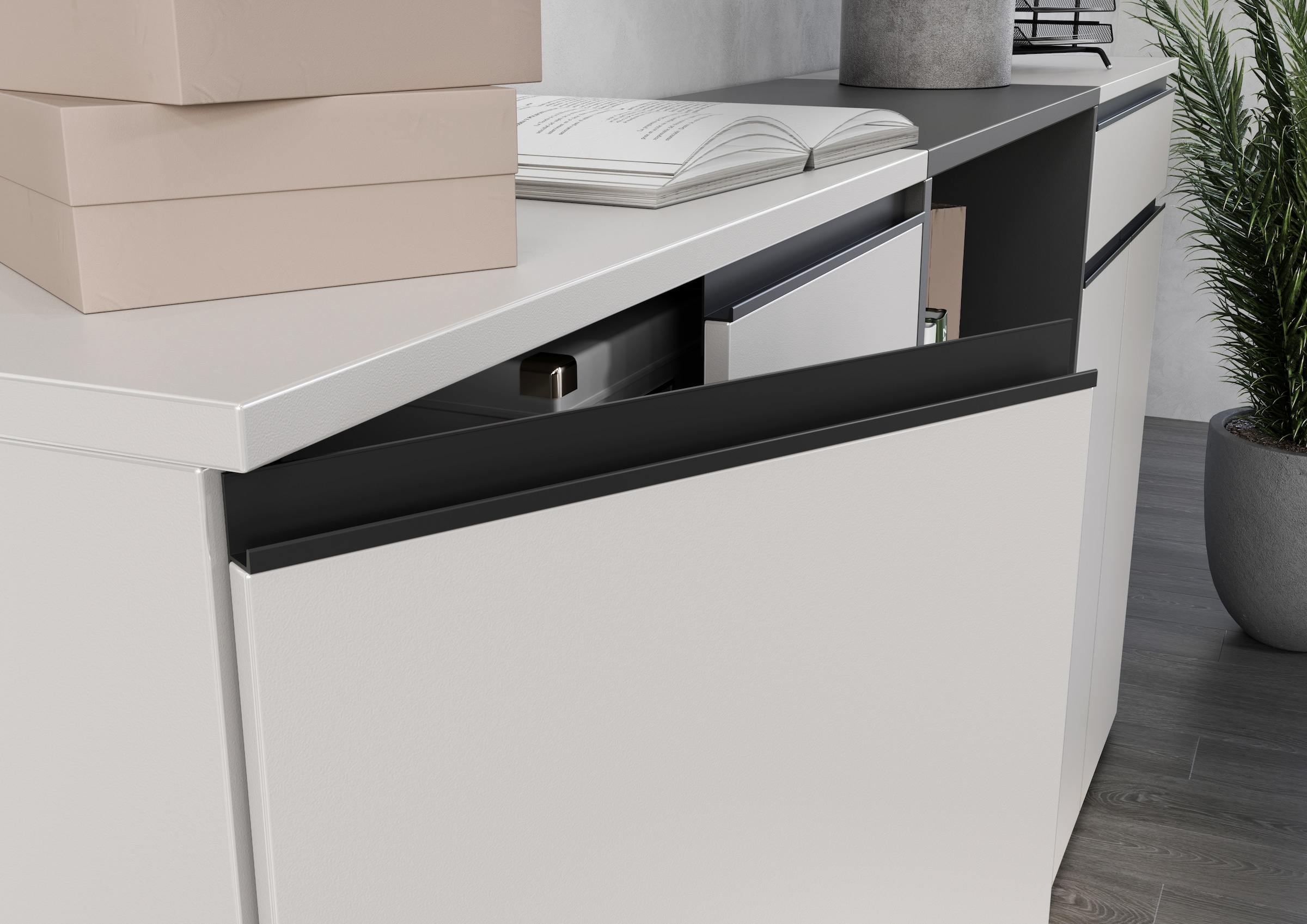 GERMANIA Ensemble de meubles de bureau »Lemont« 3 cuis tlg. Set bestehend aus 2 Aktenschränke 4040 und 1 Aktenschrank 4041