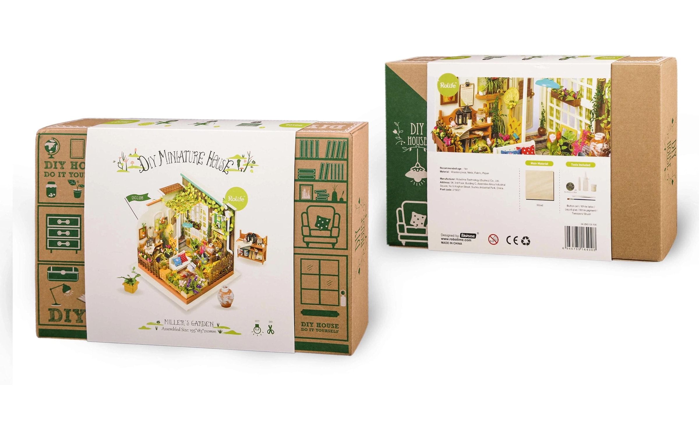   Modellbausatz »Rolife Miller's flower house Holzbausatz mit LED« 210 Stk. tlg.