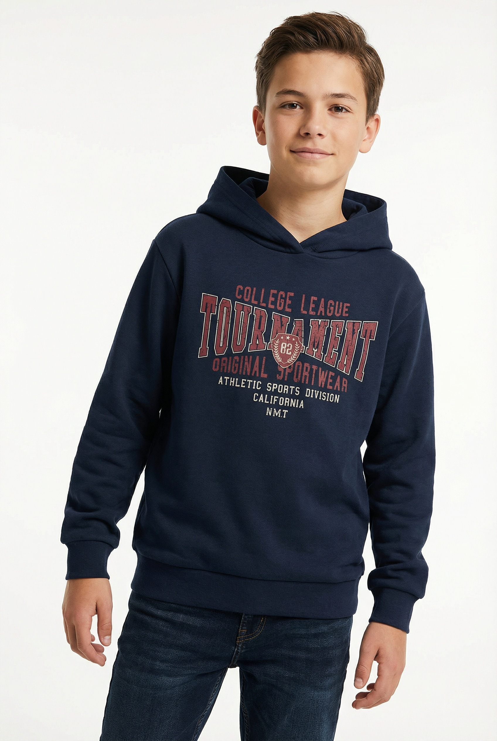 Name It Kapuzensweatshirt »NKMVIANTON LS NREG SWEAT WH BRU«
