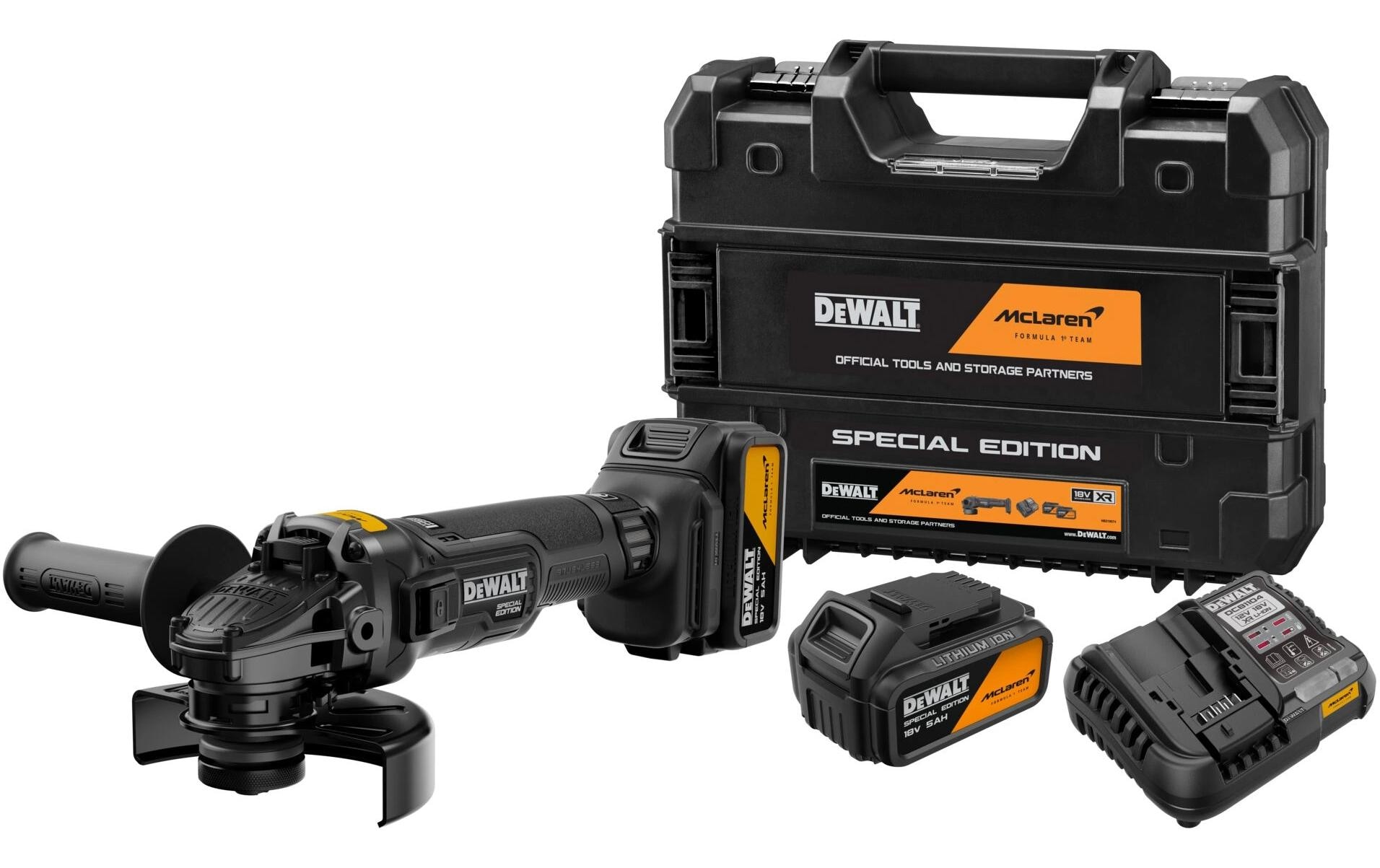 DeWalt Akku-Winkelschleifer »McLaren F1 Team 18 V XR Brushless 125 mm«