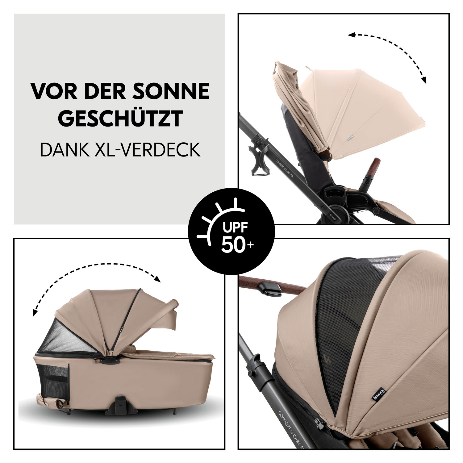 Hauck Kombi-Kinderwagen »Comfort N Care Air« 22 kg Belastbarkeit bis 22 kg