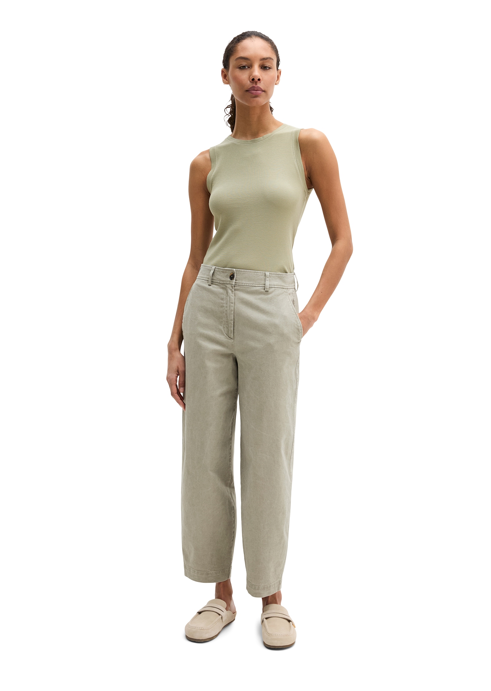 Marc O'Polo Pantalon 7/8 »MINU Barrel«  Model Minu barrel aus Organic Cotton-Twill, Barrel Fit