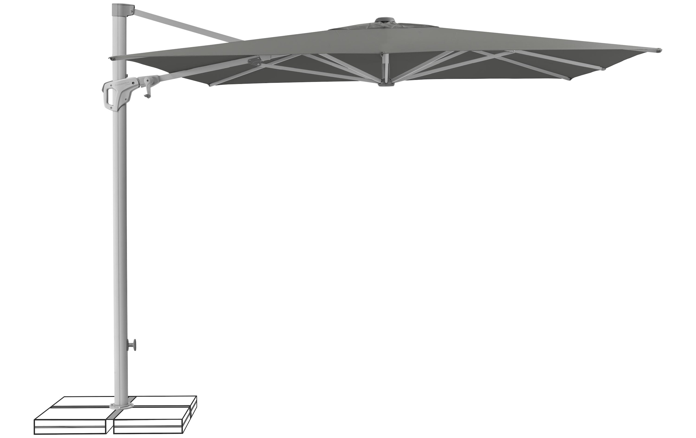   Parasol »Suncomfort by Glatz Familyflex 250 x 250 mm« Freiarmschirm