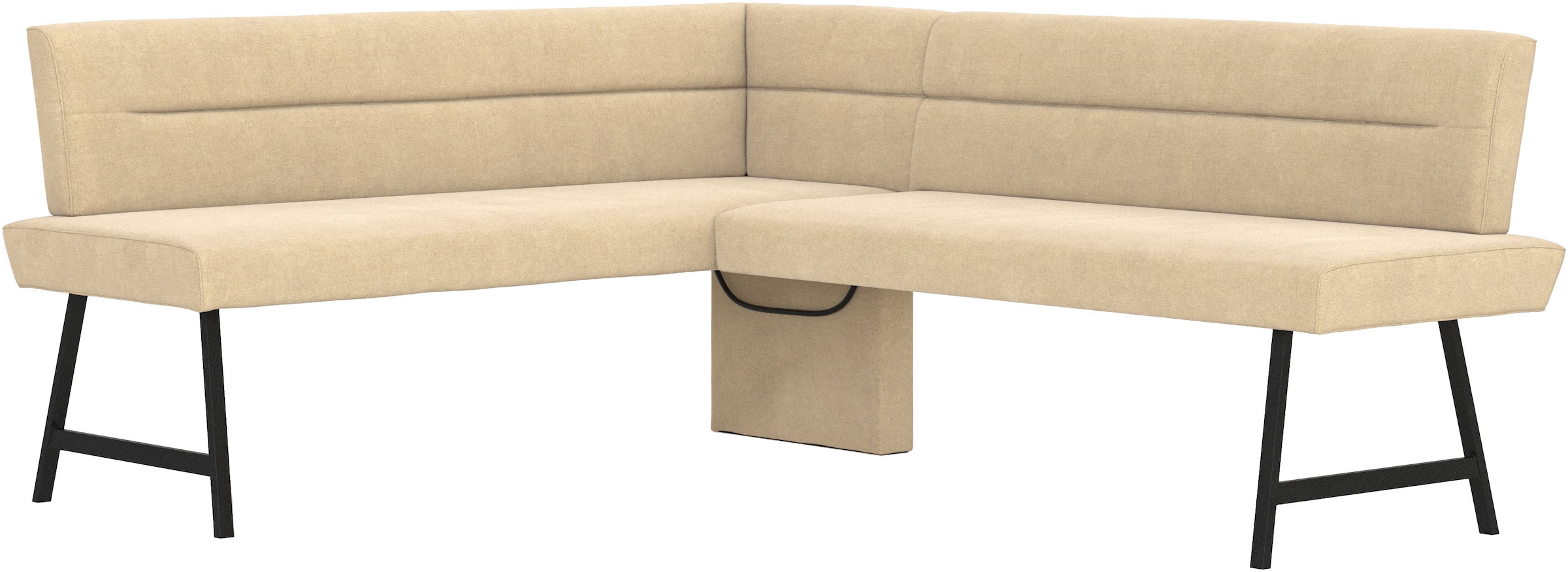 Home affaire Eckbankgruppe »Sava« Set, 4 Stk. tlg. Eckbank mit Wellenfederung im Sitz, Tisch Massiv Eiche