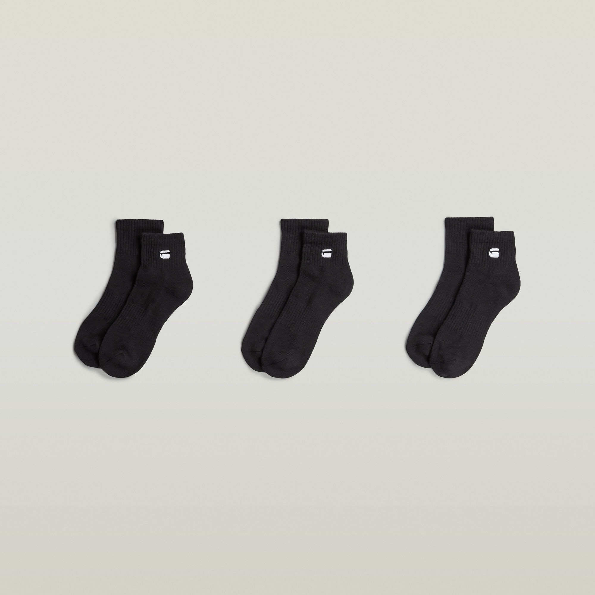G-STAR Chaussettes courtes »WICK, 3 PACK ANKLE SPORTS SOCKS« Paquet, 3 Couple tlg. avec broderie du logo