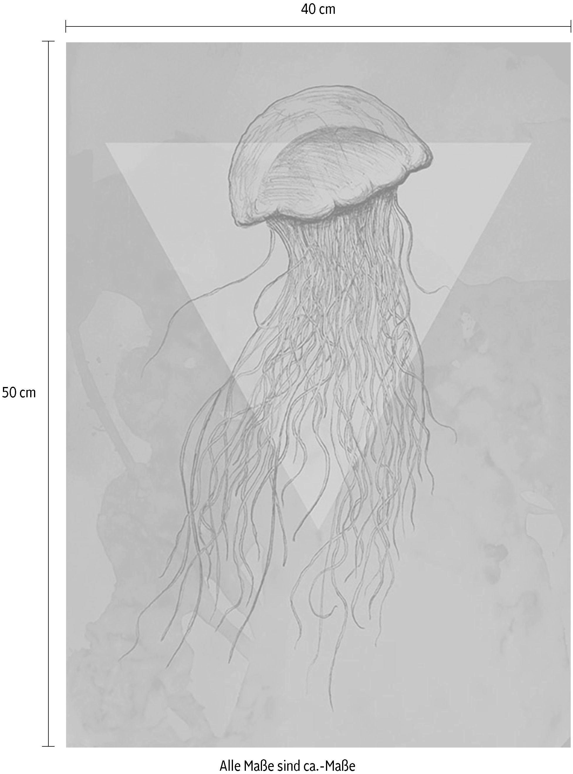Komar Image »Jellyfish Pink« 1 cuis tlg. Wandbild zur Dekoration - ohne Rahmen