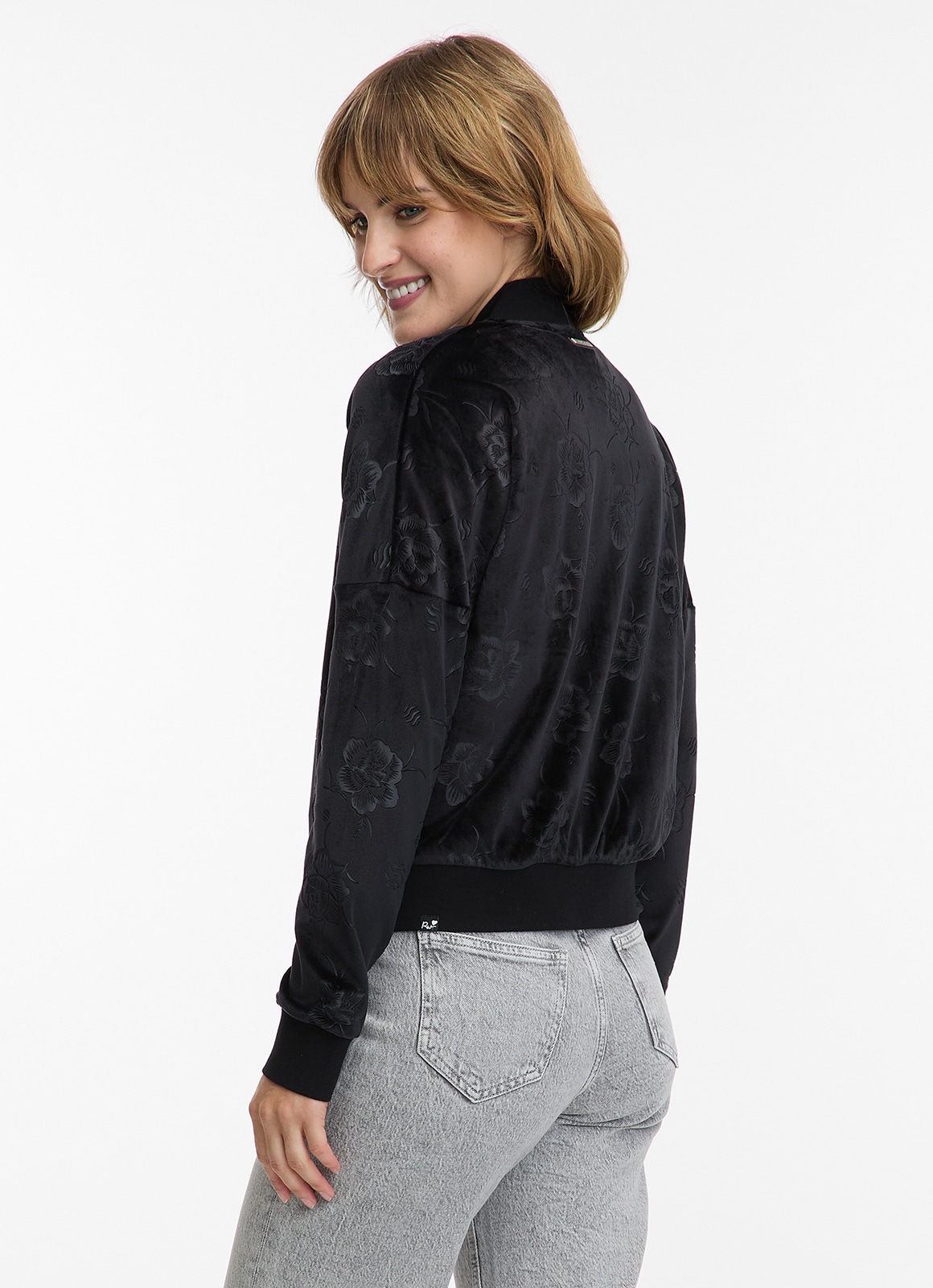 Ragwear Veste sweat »DORON VELVET« weiche Samt Optik