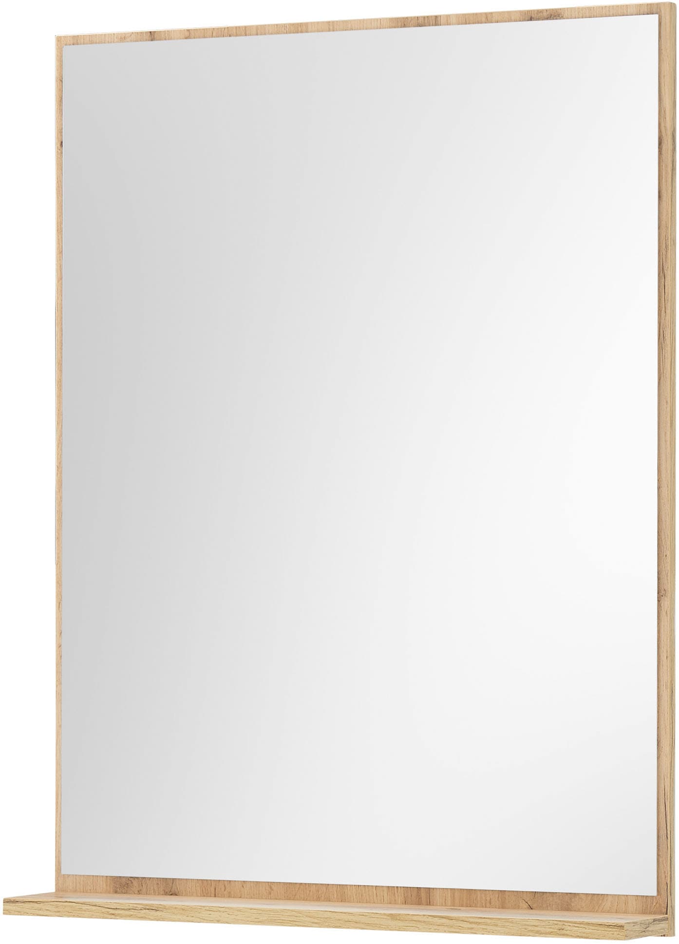 INOSIGN Miroir de salle de bain »CITY/GIRON, Spiegel in Wotan Eiche, Wandspiegel im zeitlosen Design« mit Ablagefläche, 60 cm breit