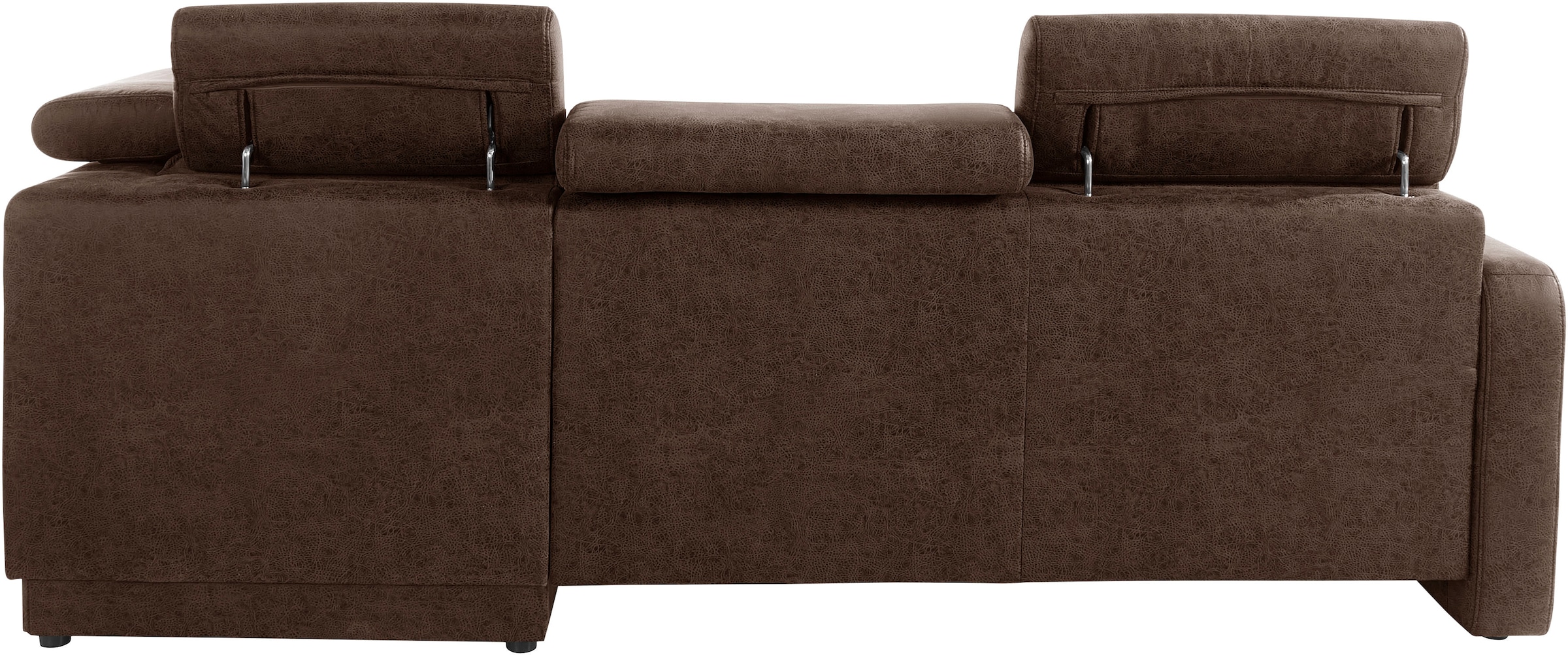 sit&more Canapé d'angle »Bologna L-Form« Kopfteilverstellung, wahlweise mit Bettfunktion und Schubkasten